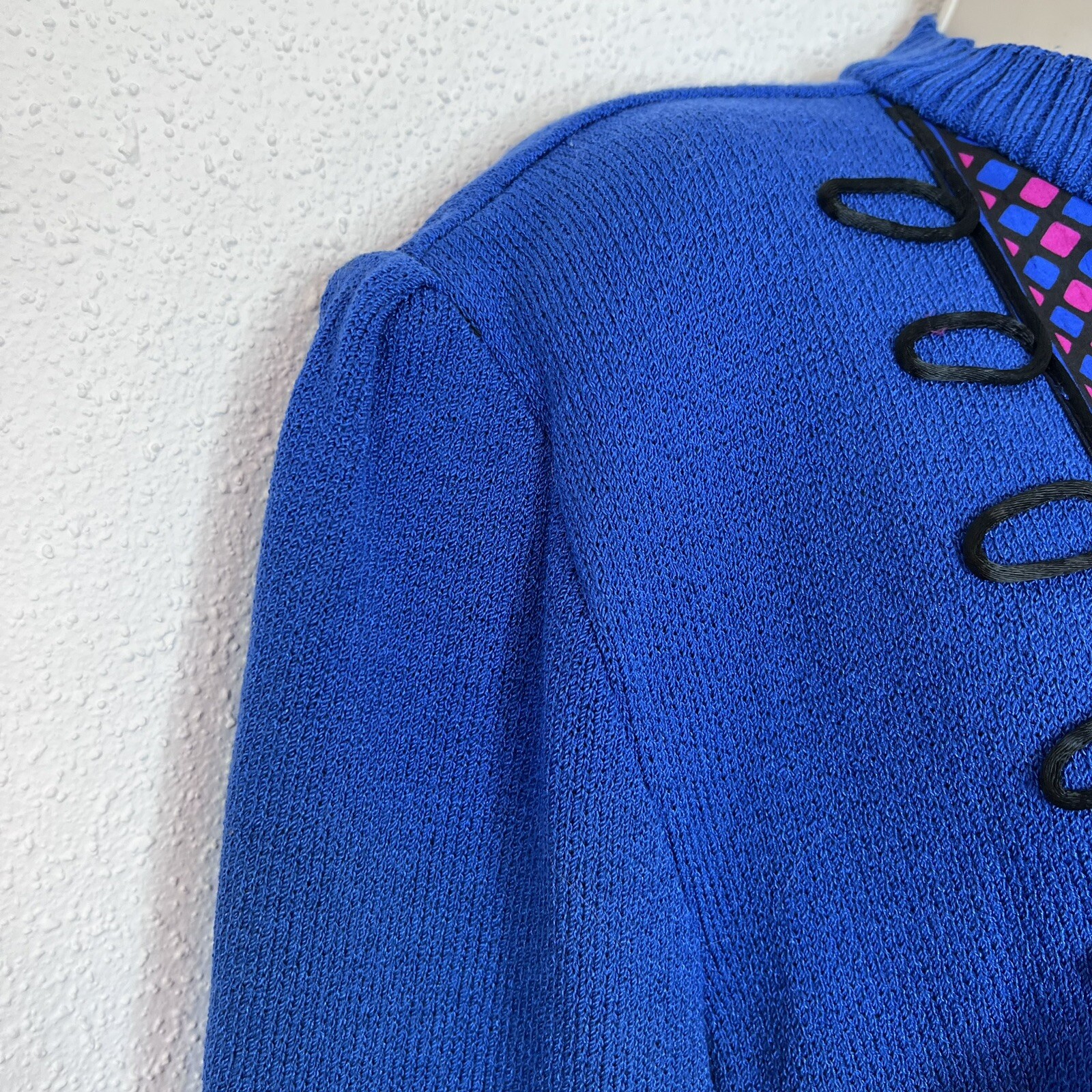 Vintage knit embellished 80’s sweater sz 10 anthony sicari