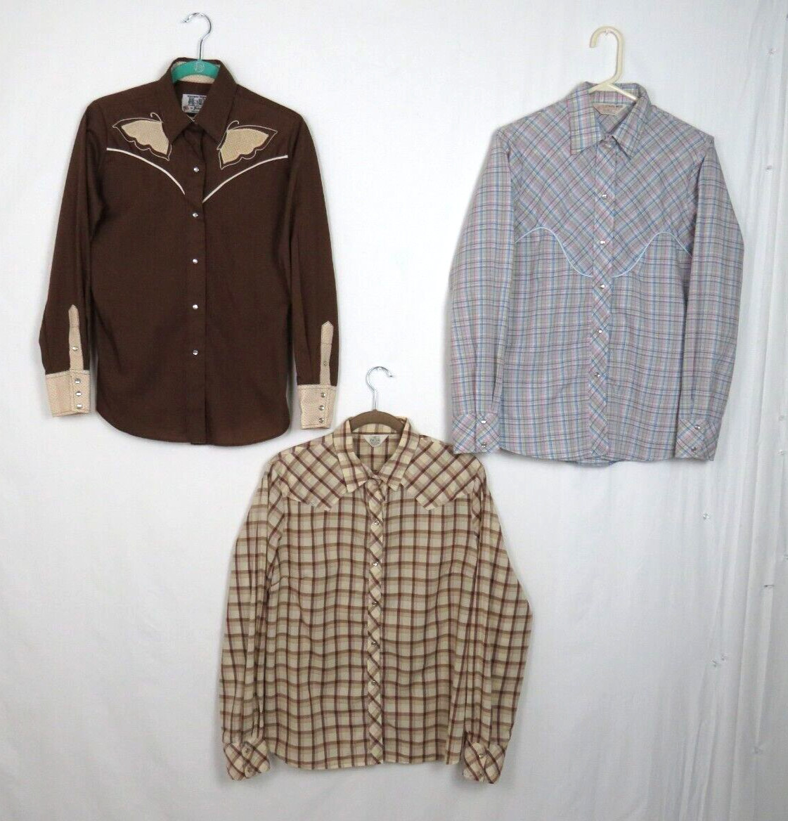 VTG 1960s 70s STAGE WEST BY PRIOR WOMEN’S WESTERN SHIRT PEARL SNAPS ROCKABILLY