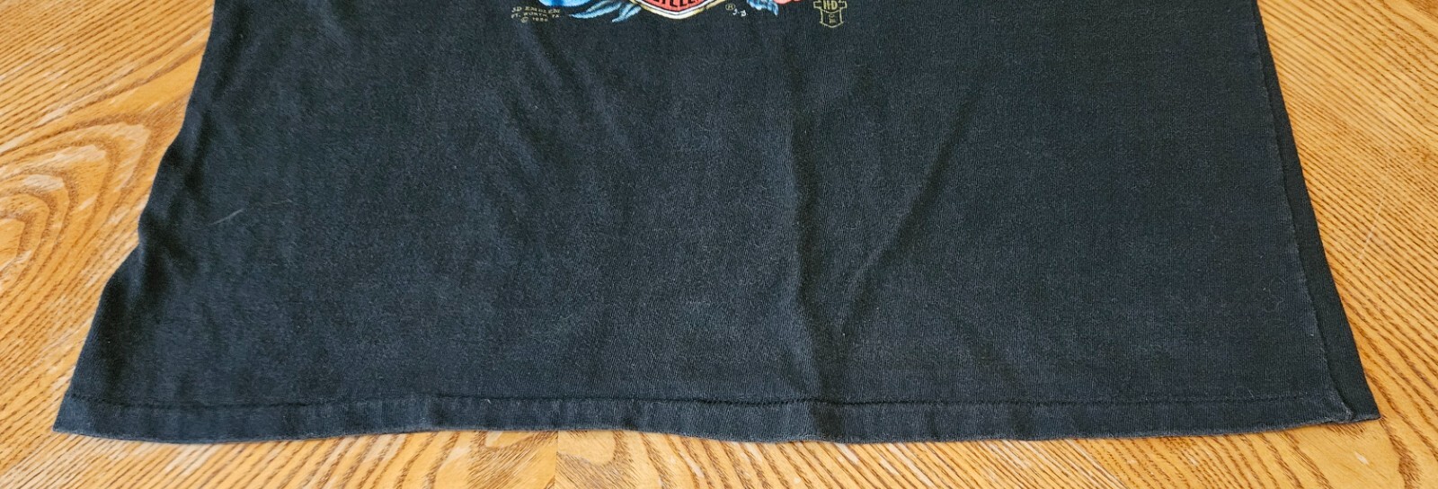 Vintage 3D Emblem 1988 Harley Davidson Womens Eagle Rose Crop Top Santa Cruz M