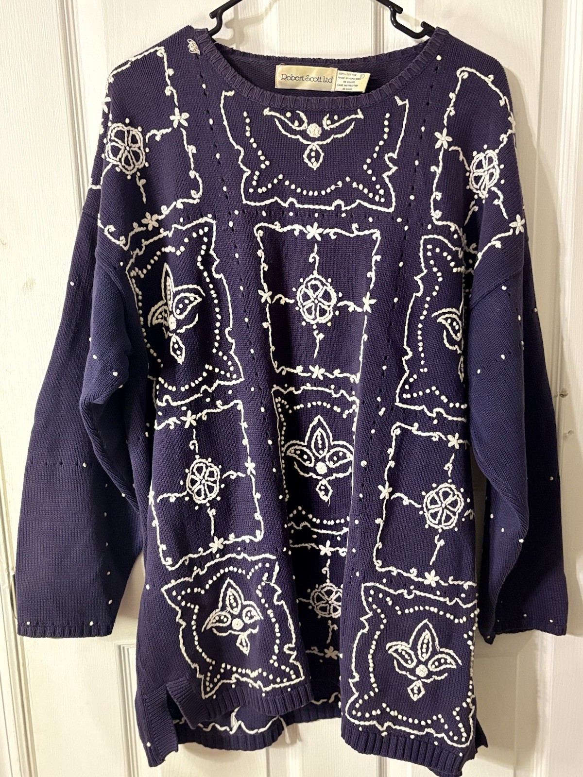 Vintage Robert Scott Ltd Grandma Sweater Size Large