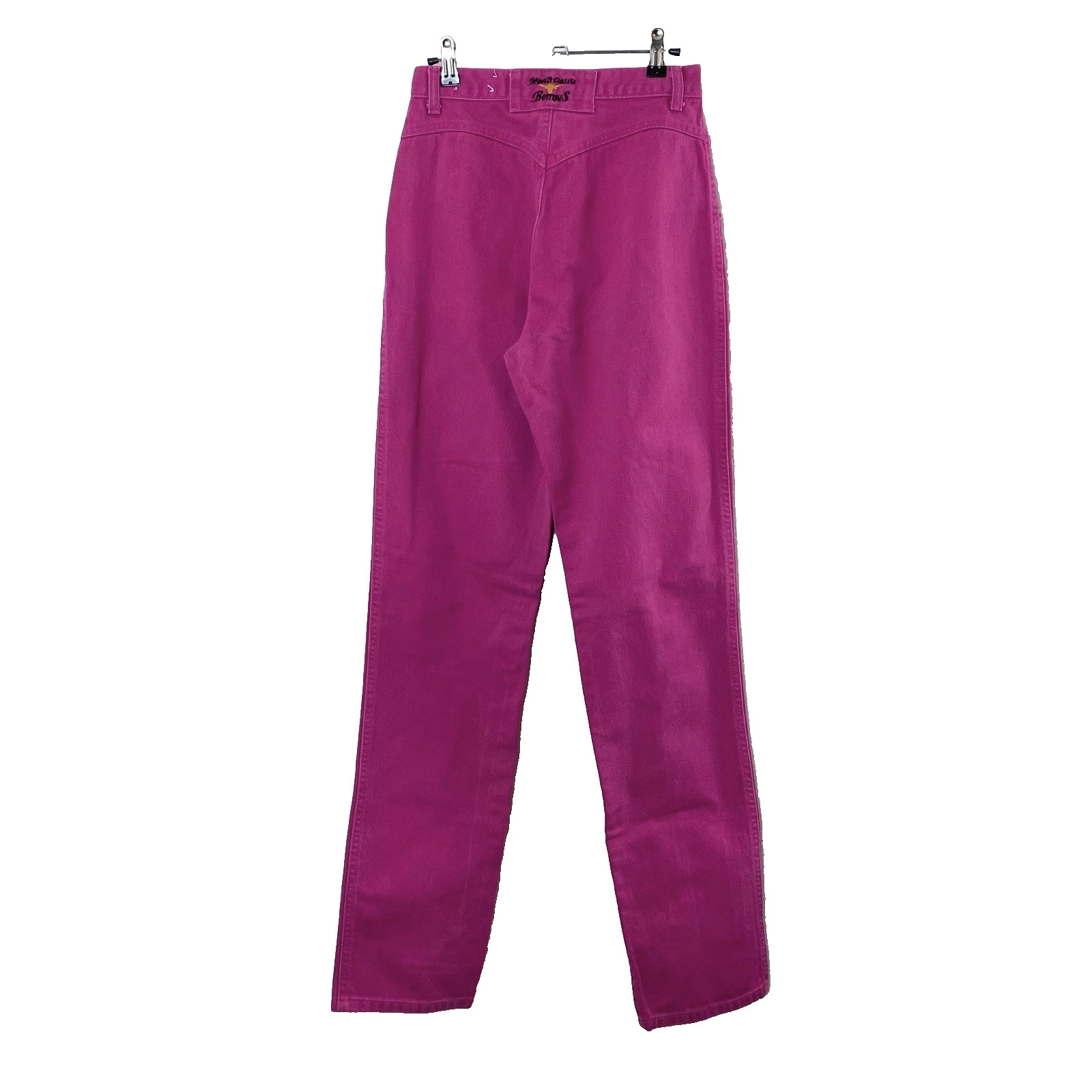 Vintage Jewell’s Classic Bottoms Womens Hot Pink Jeans Juniors 7 100% Cotton USA
