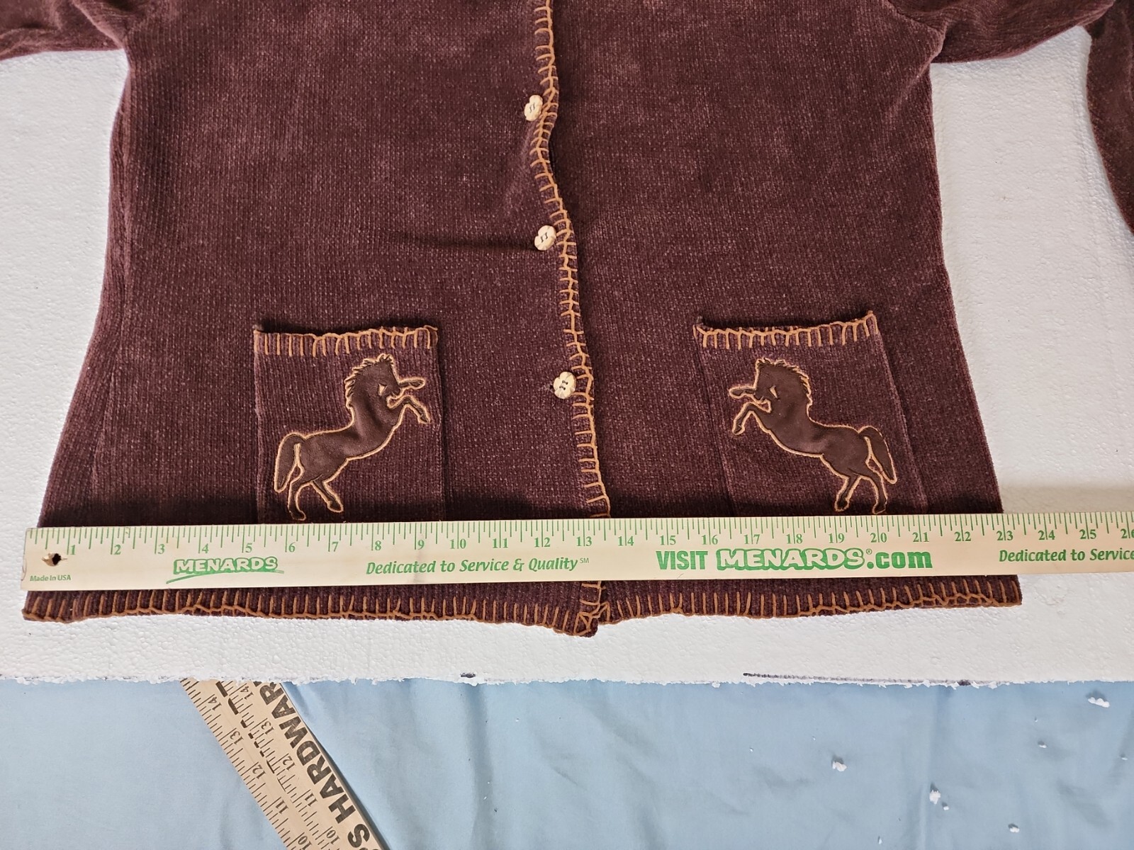VTG Chenille Cardigan Wrangler Western Women Sz2XL BIG&TALL jacket coat sweater