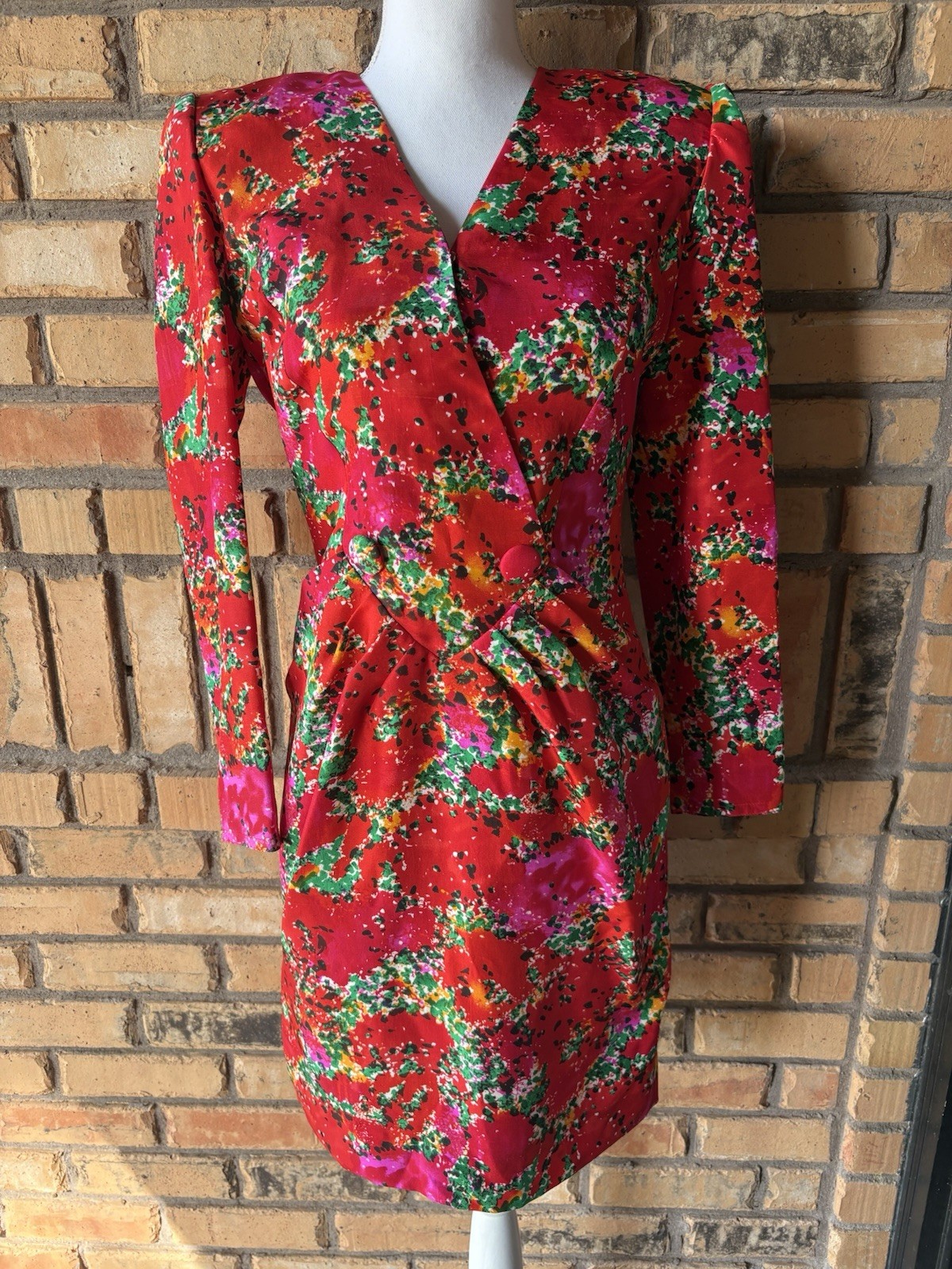 Vintage Size 4 Raul Blanco Silk Dress