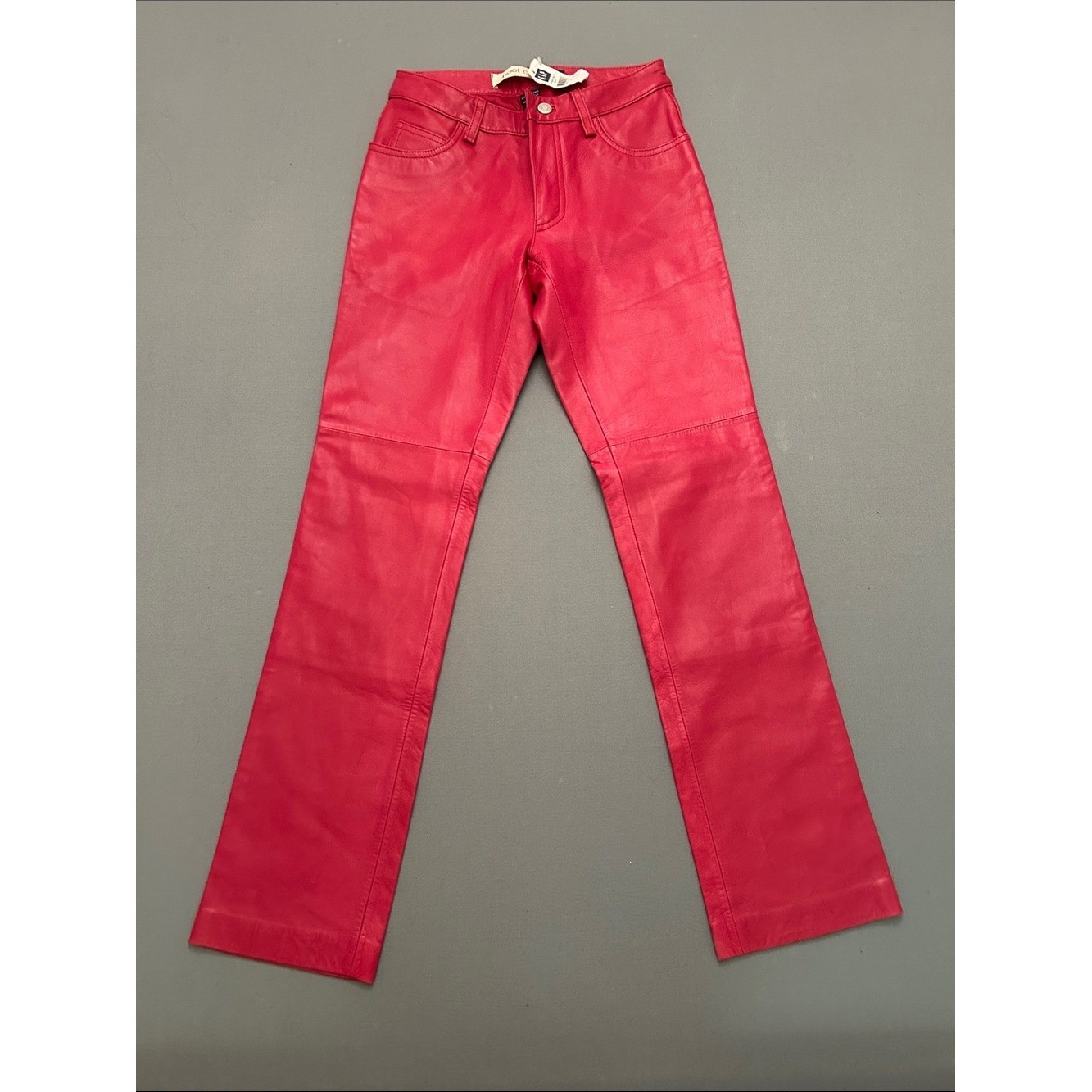New w/defects GAP Vintage Circa 2000 Leather Bootcut Jeans – Bright Pink