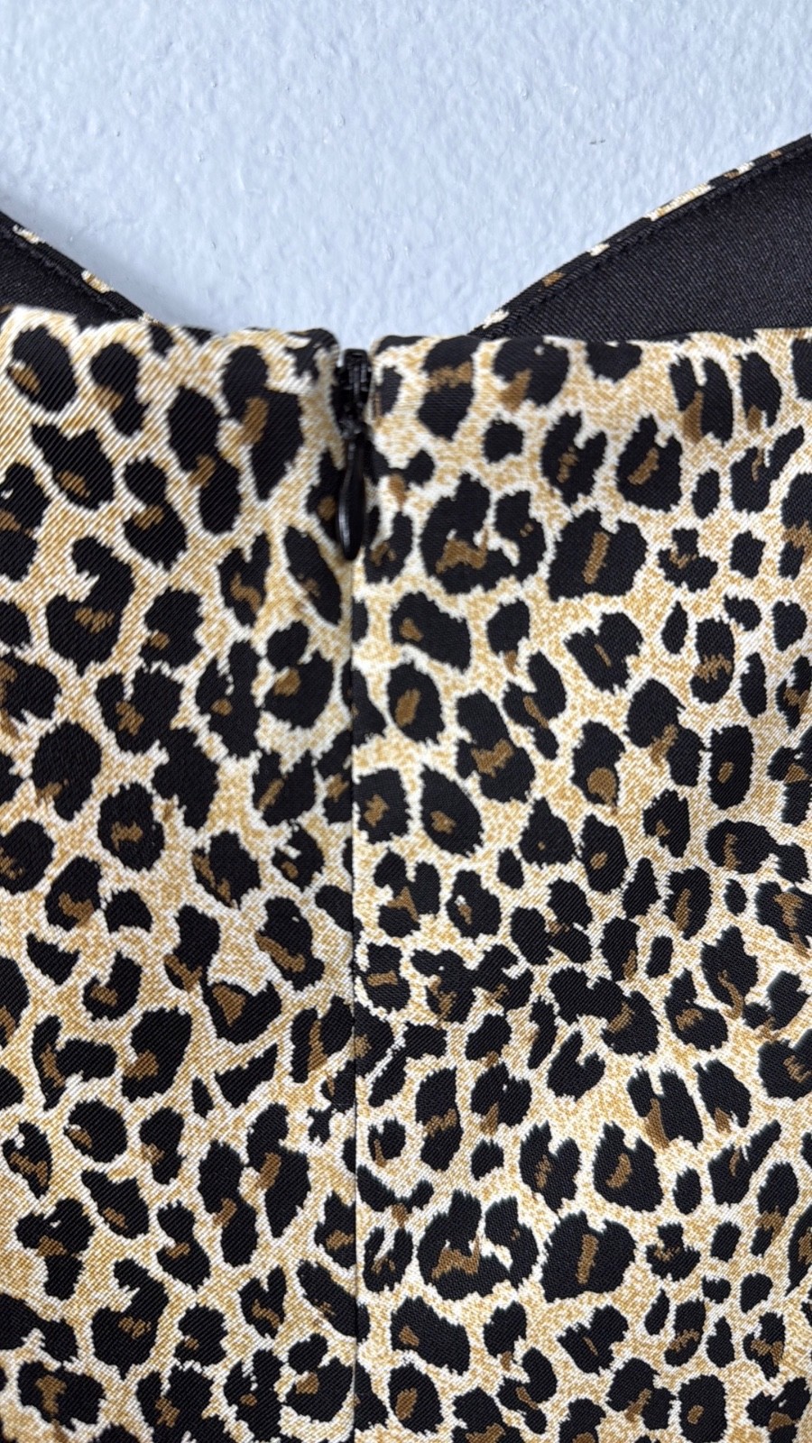 Vintage Bobbie Bee Leopard Print Bodycon Dress Size 6 Sexy Feminine USA Mini