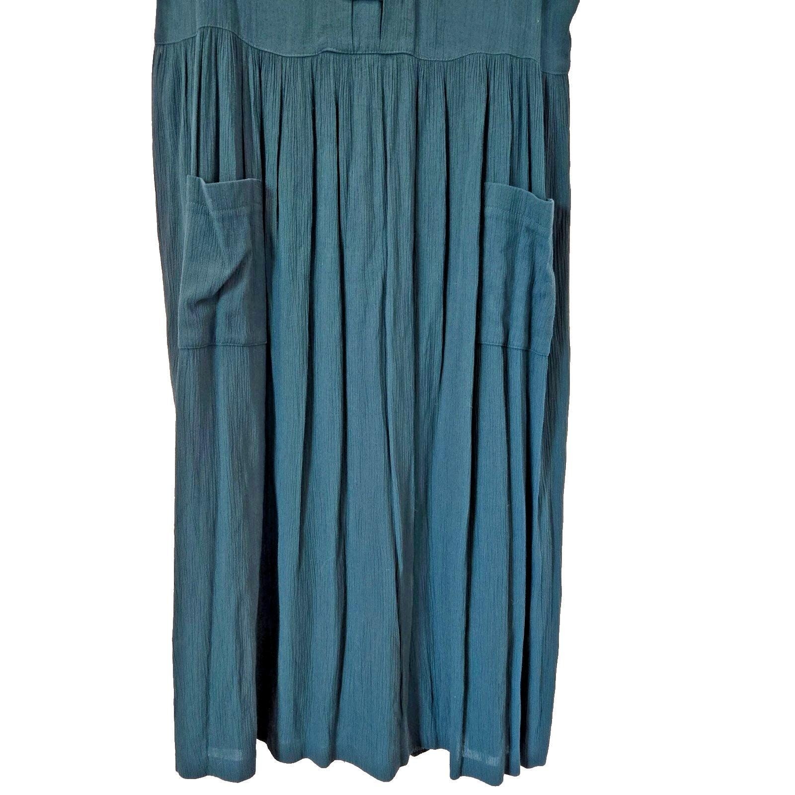 Womens L Molly Malloy Dress Cottagecore Detailed Beauty Prairie Comfort Pockets