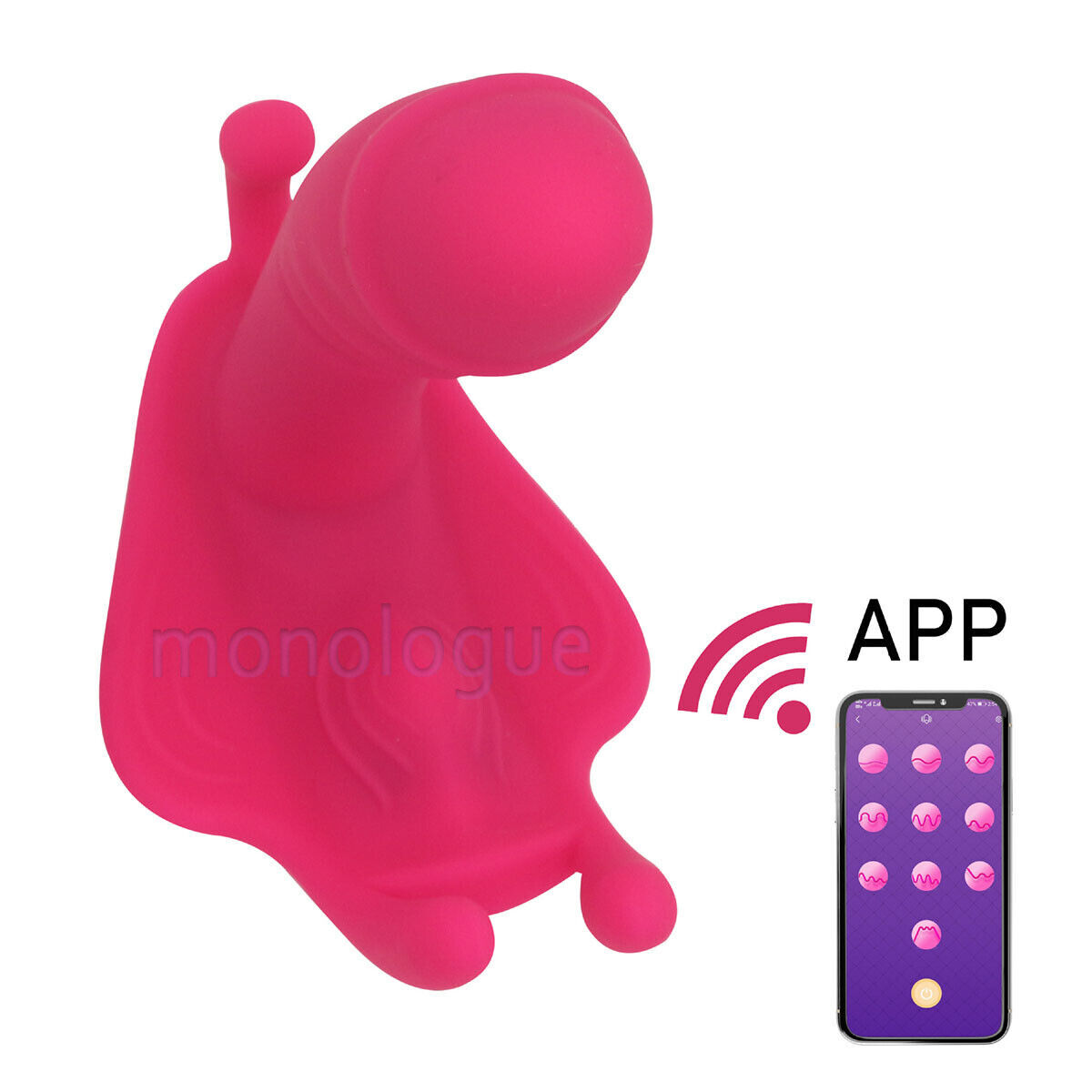 Vibrating Women Panties Massager Wearable Wireless APP Remote Control Underwear