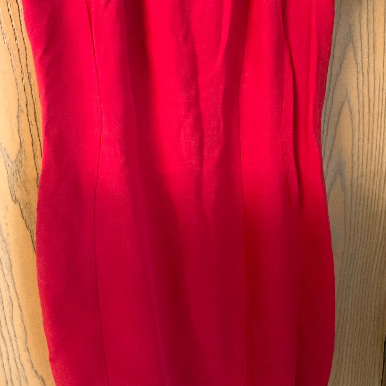 VINTAGE 90’S BE SMART SHORT RED PARTY DRESS BODICE BOW ACCENT REAR SLIT SIZE M
