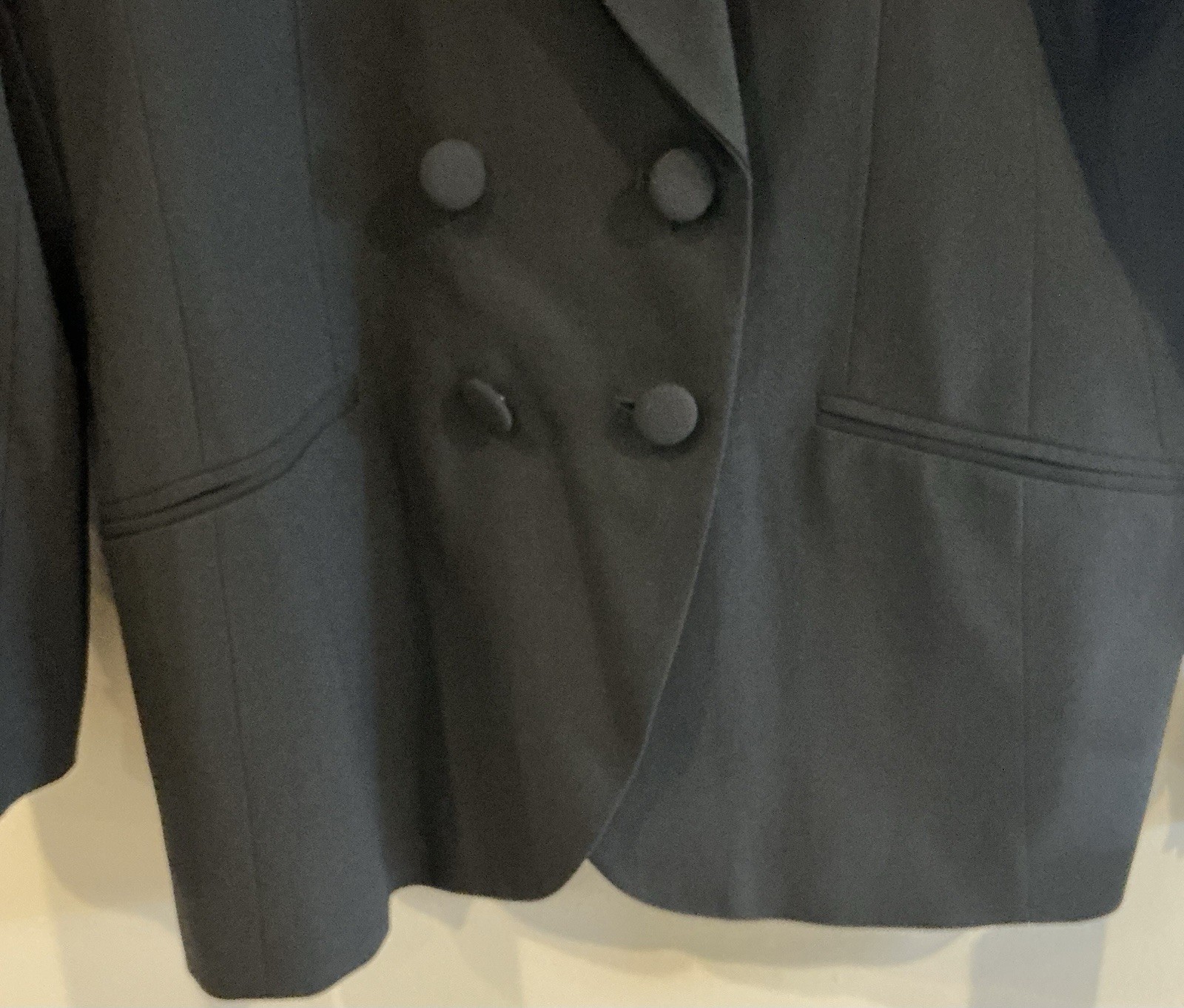 VTG JACQUELINE FERRAR Women 14 Dbl Breasted Jacket Boxy Structured Trendy Class
