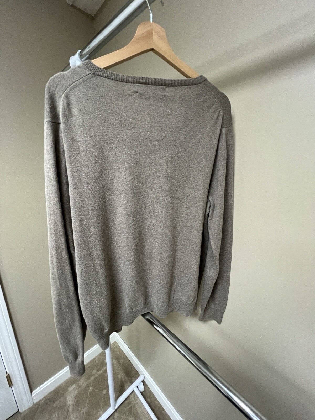 J. Crew Vintage Cashmere Cotton Blend Sweater V Neck Women’s Large