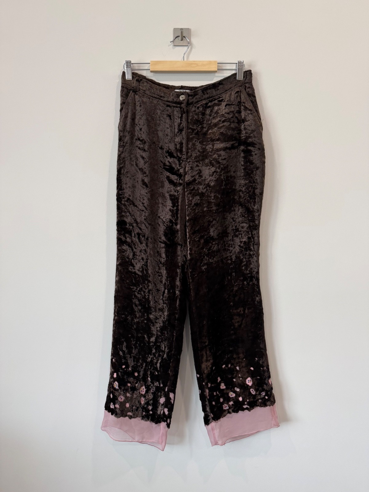 Yoshiki Hishinuma Rare Vintage Japanese Brand Designer Y2K Women’s Velvet Pants