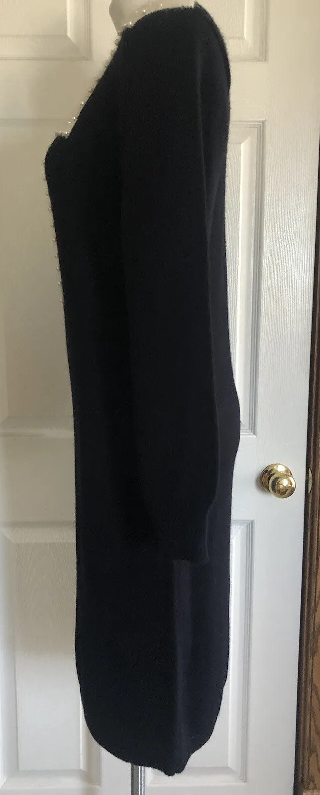 Vtg Yarn Works Angora Blend Sweater Dress Small Q10