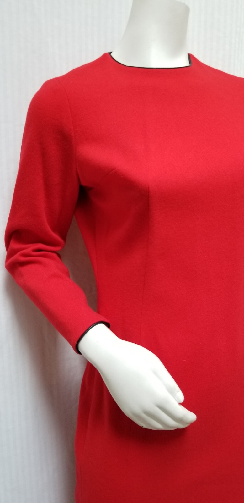 Vintage 2 Piece MINX MODES Red Dress & Cape Poncho – Size M – EUC