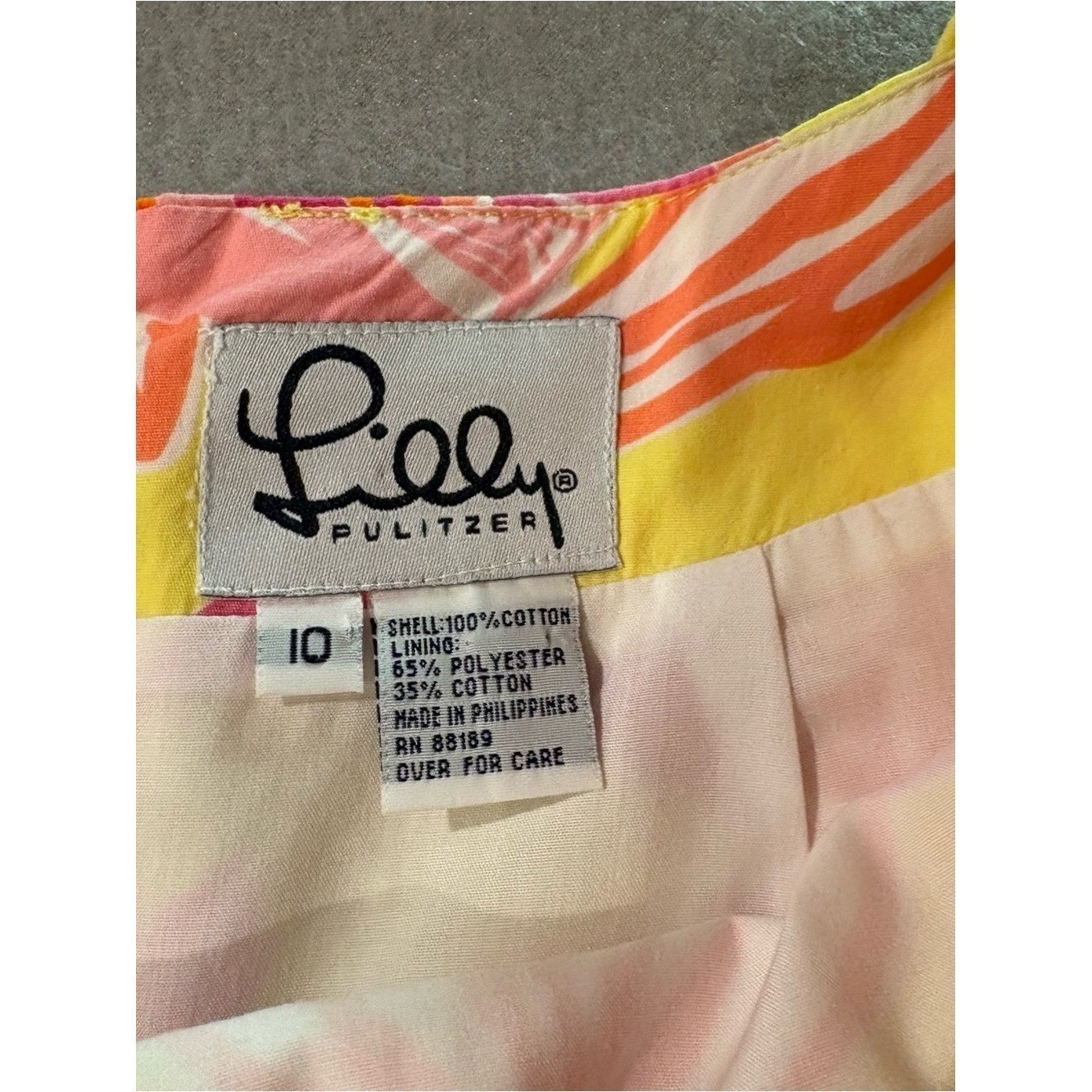 ♾️White Tag Lilly Pulitzer Pacific Wing Skirt Sz 10 Vintage Preppy♾️