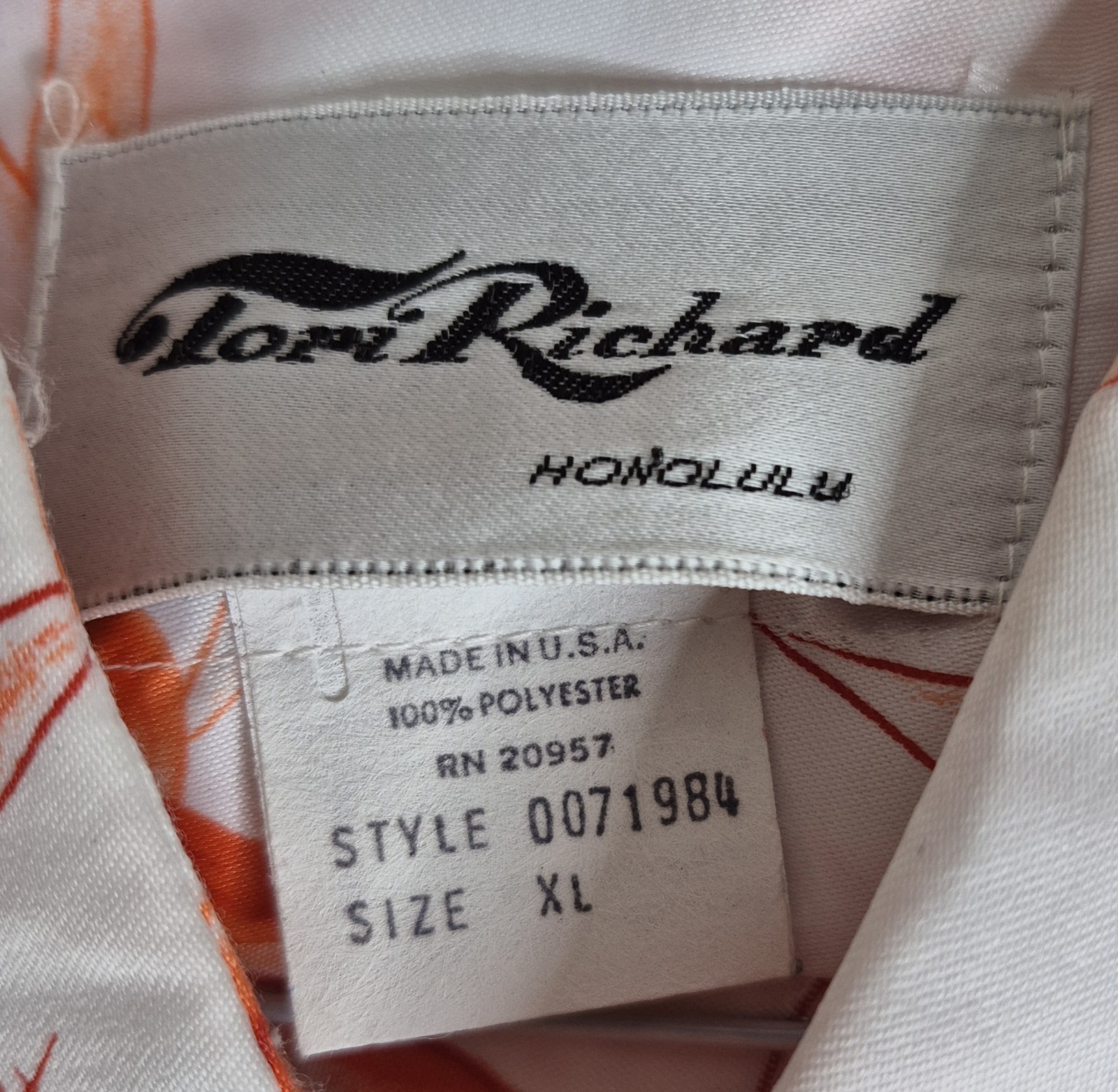 Vintage Tori Richards Hawaiian Tropic Button Up Shoet Sleeve Shirt Women’s Sz XL