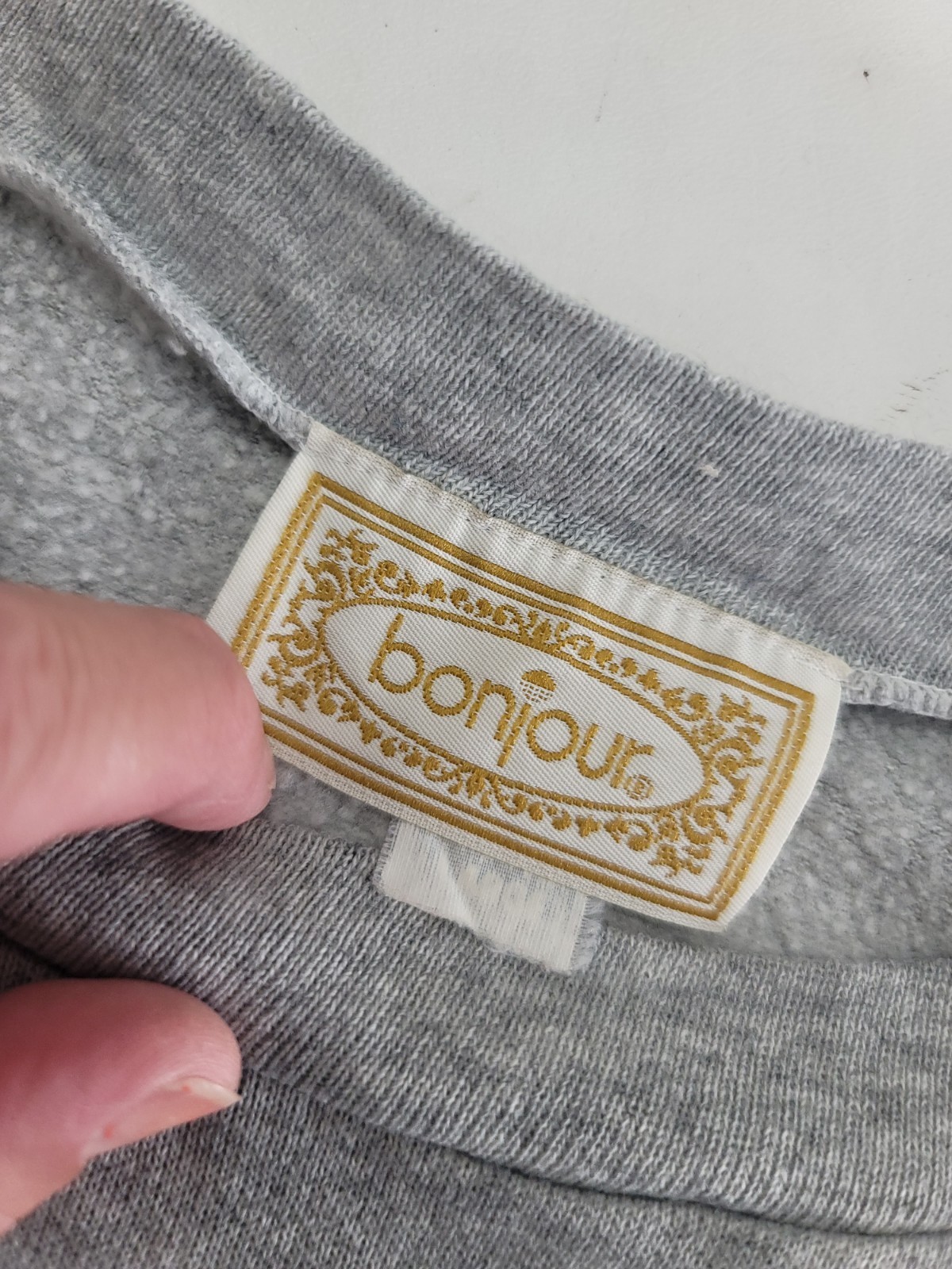 Vintage 80s 90’s Bonjour International Sweatshirt Nightgown Dress Women’s Large