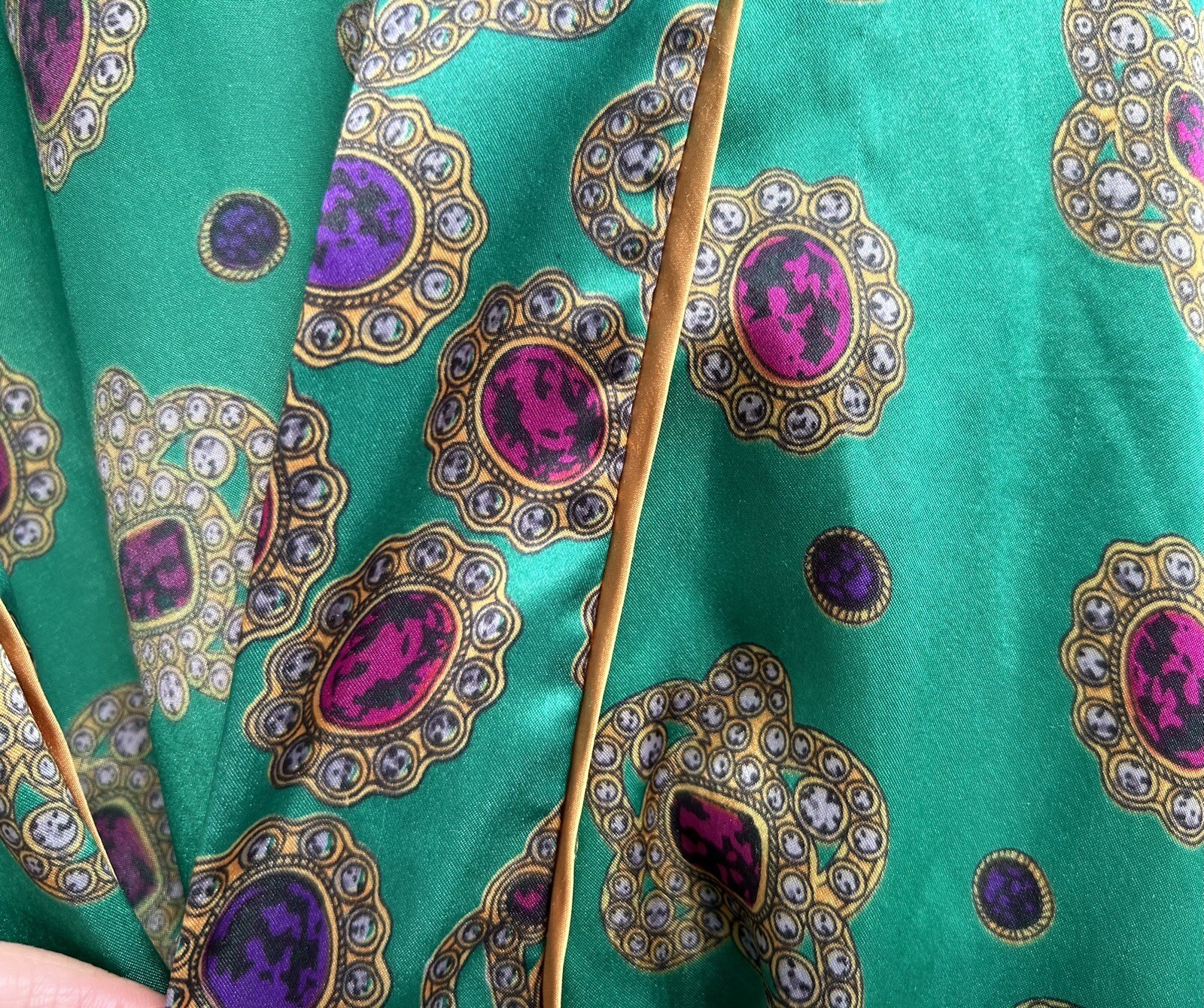 Vintage Georgette Trabolsi Neiman Marcus Wrap Robe Size S USA