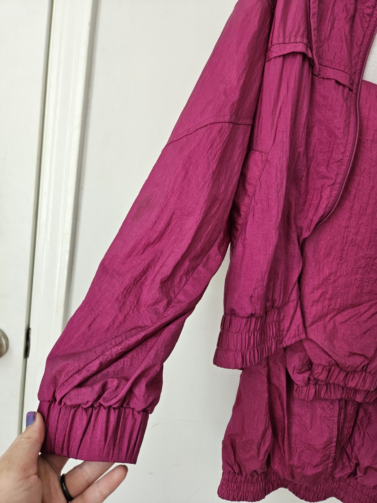 VTG LAURA KATHERINE Womens Adult Pink Track Suit Jacket Pants L