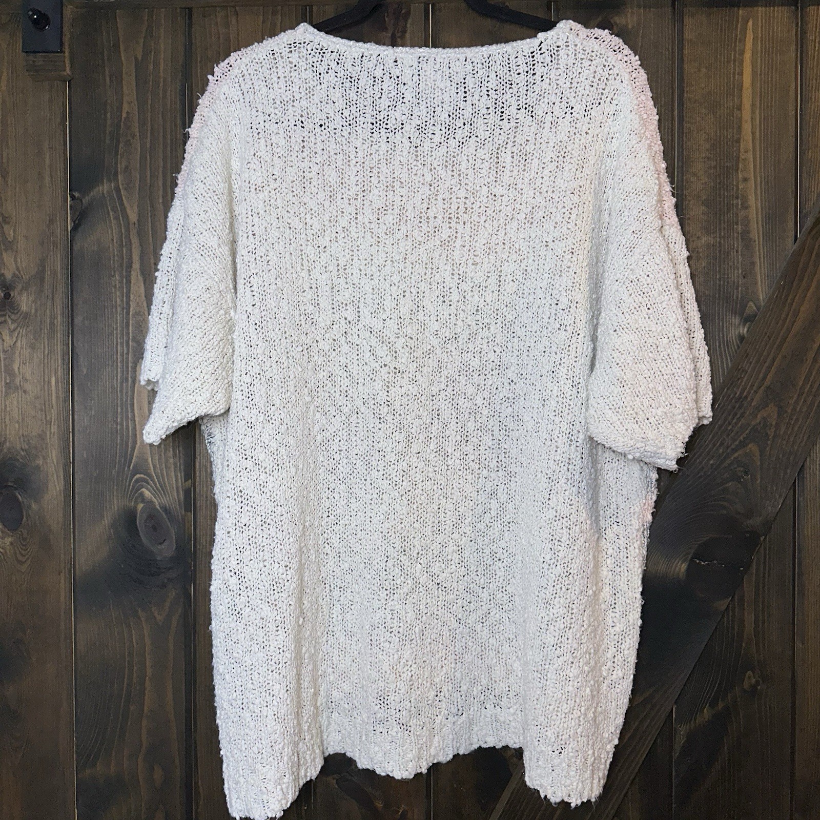 VTG Partners by Mervyn’s Floral Knit Cottagcore Boucle Sweater Plus Size 2X