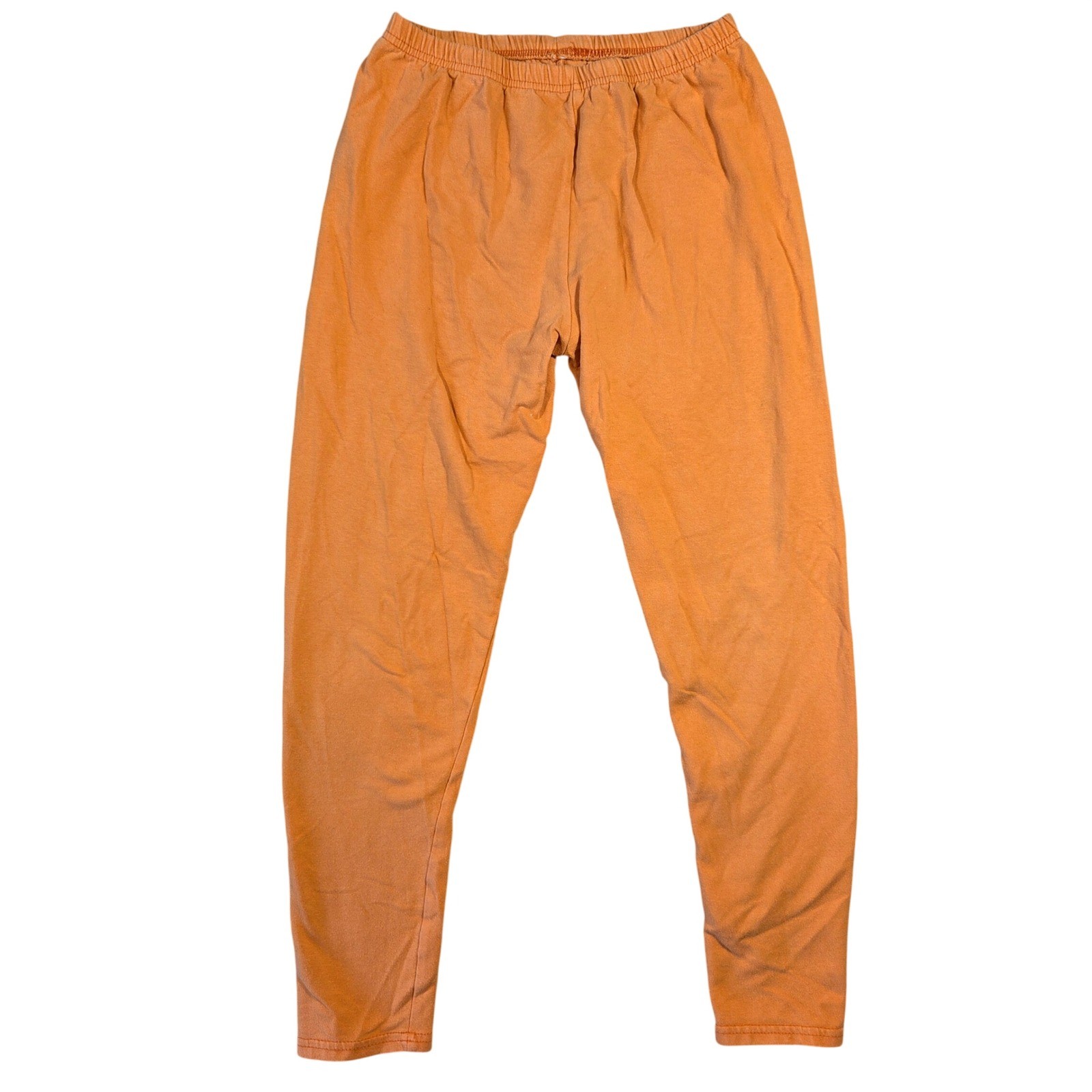Vintage Pro Spirit Orange Leggings Womens Elastic Waist 90s Athleisure Retro