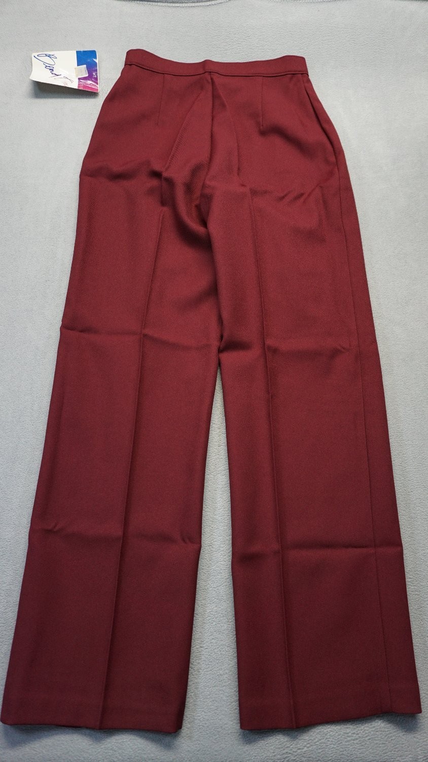 Vintage Levi’s Bend Over Pants Womens 16 Burgundy 1980s High Waist Trousers NWT