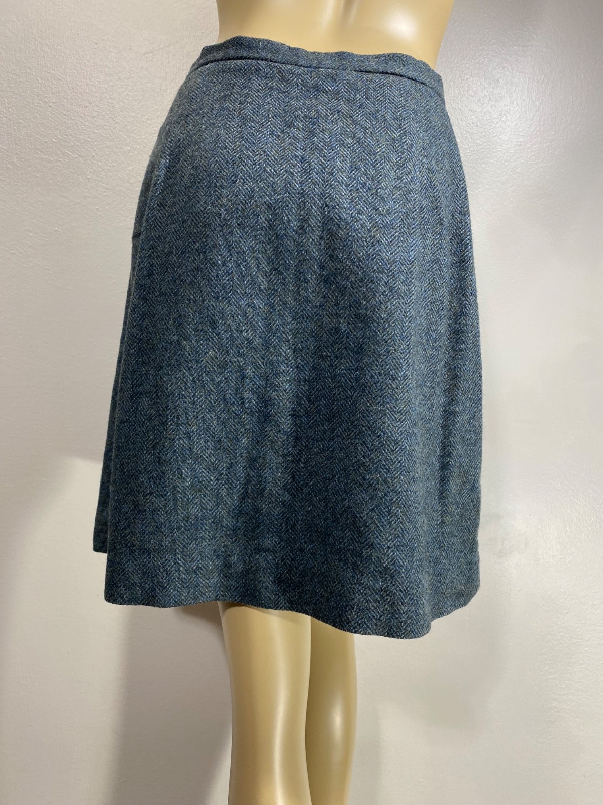 VINTAGE Hunter Split Riding Skirt Skort Equestrian Wool Tweed Culottes S/XS 26W