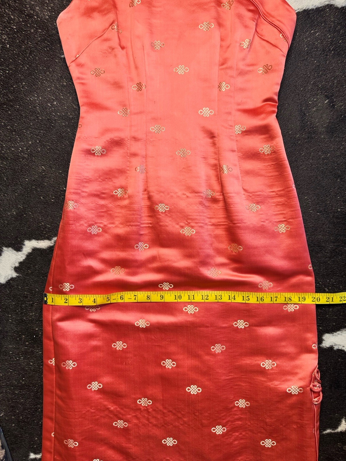 Vintage 1950S Chenogasm Wiggle Dress Made In USA Resort Wear Dress Rust Color