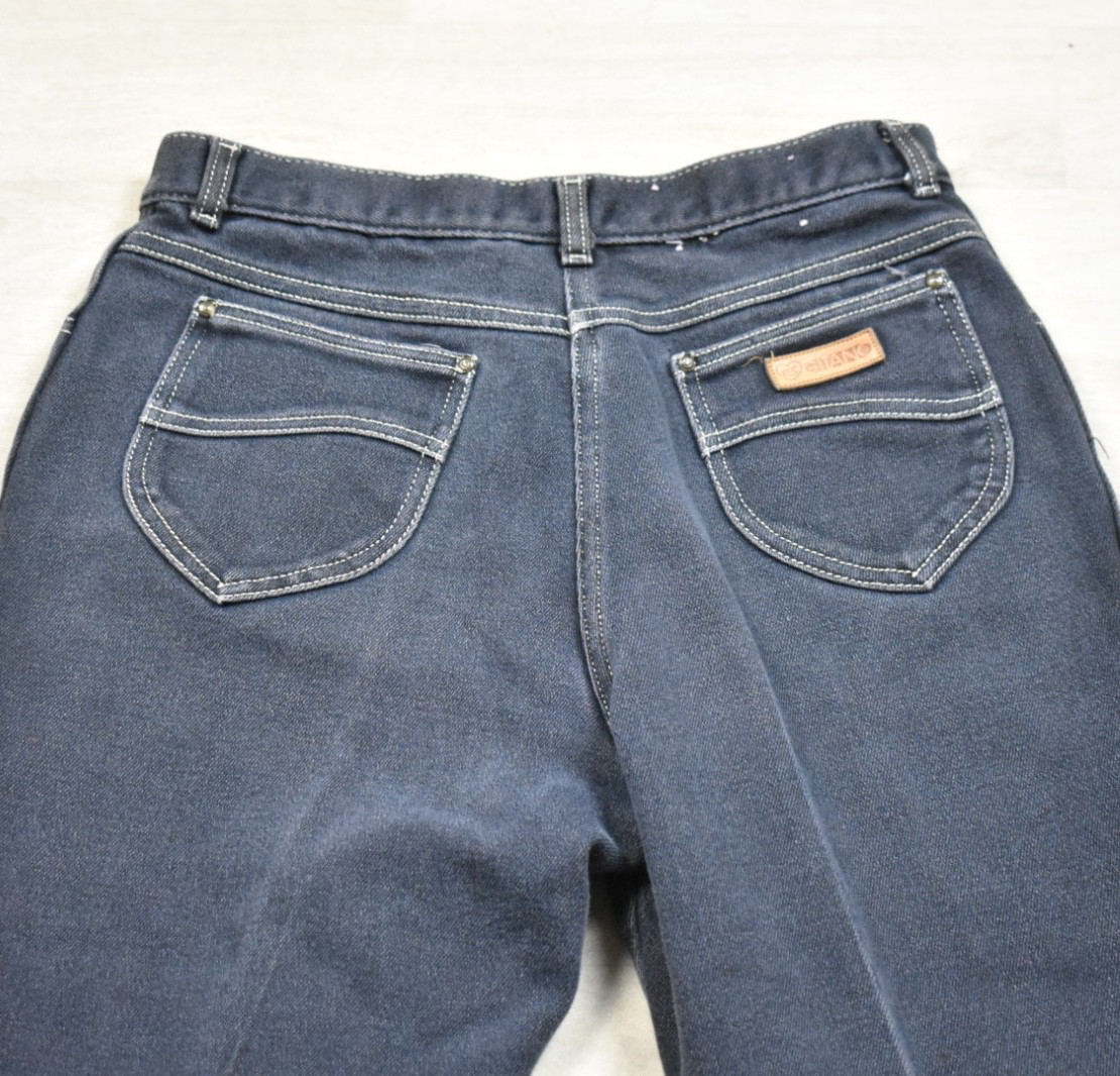 80s Gitano Womens High Rise Mom Jeans Tapered 30″ Waist Short Inseam VTG