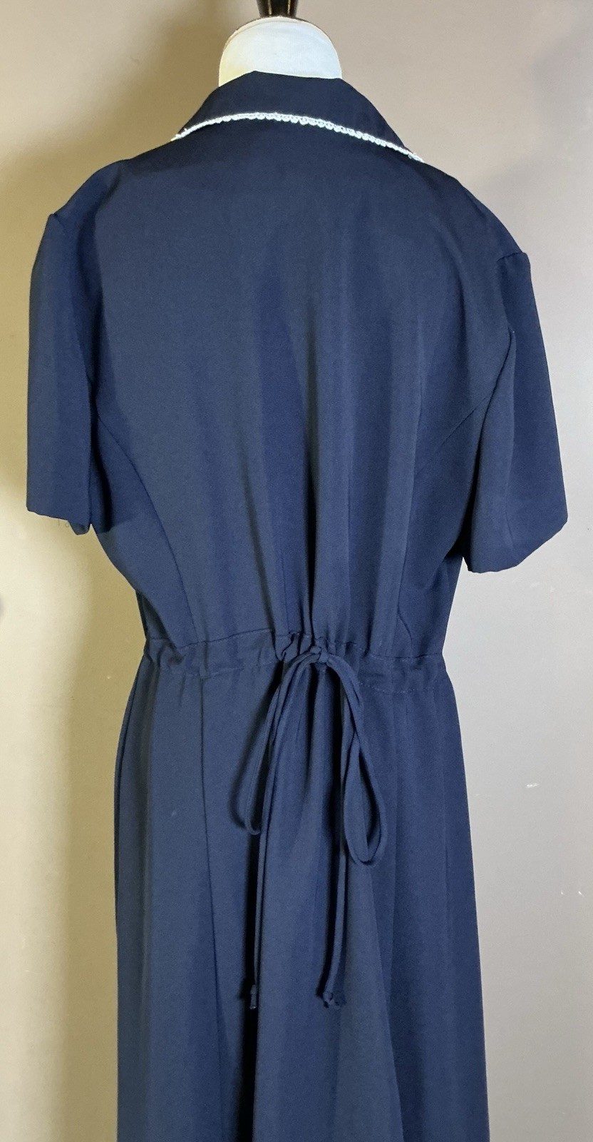 Vintage Julian Taylor 80s 90s Button Front Tie Waist Maxi Dress Cottagecore