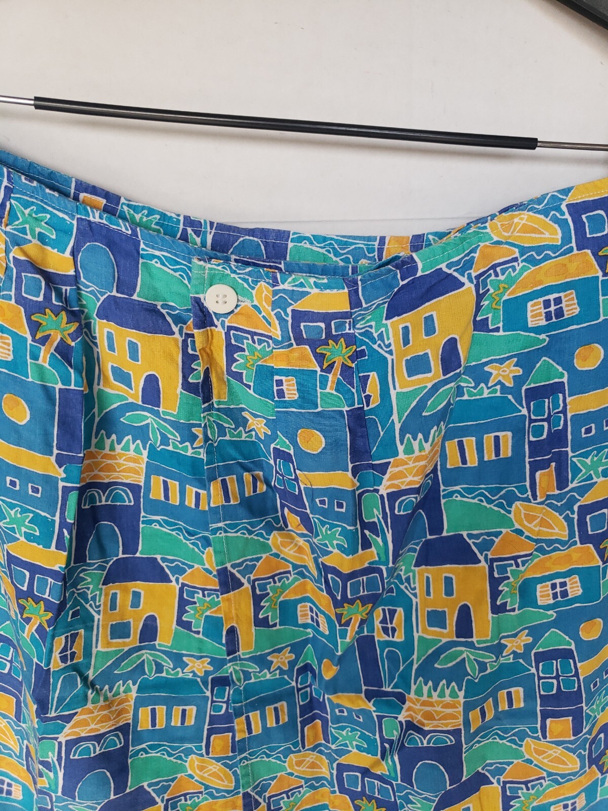 SEGRETS WOMEN’S VINTAGE SUN PRINT HOUSE WRAP SKIRT 12