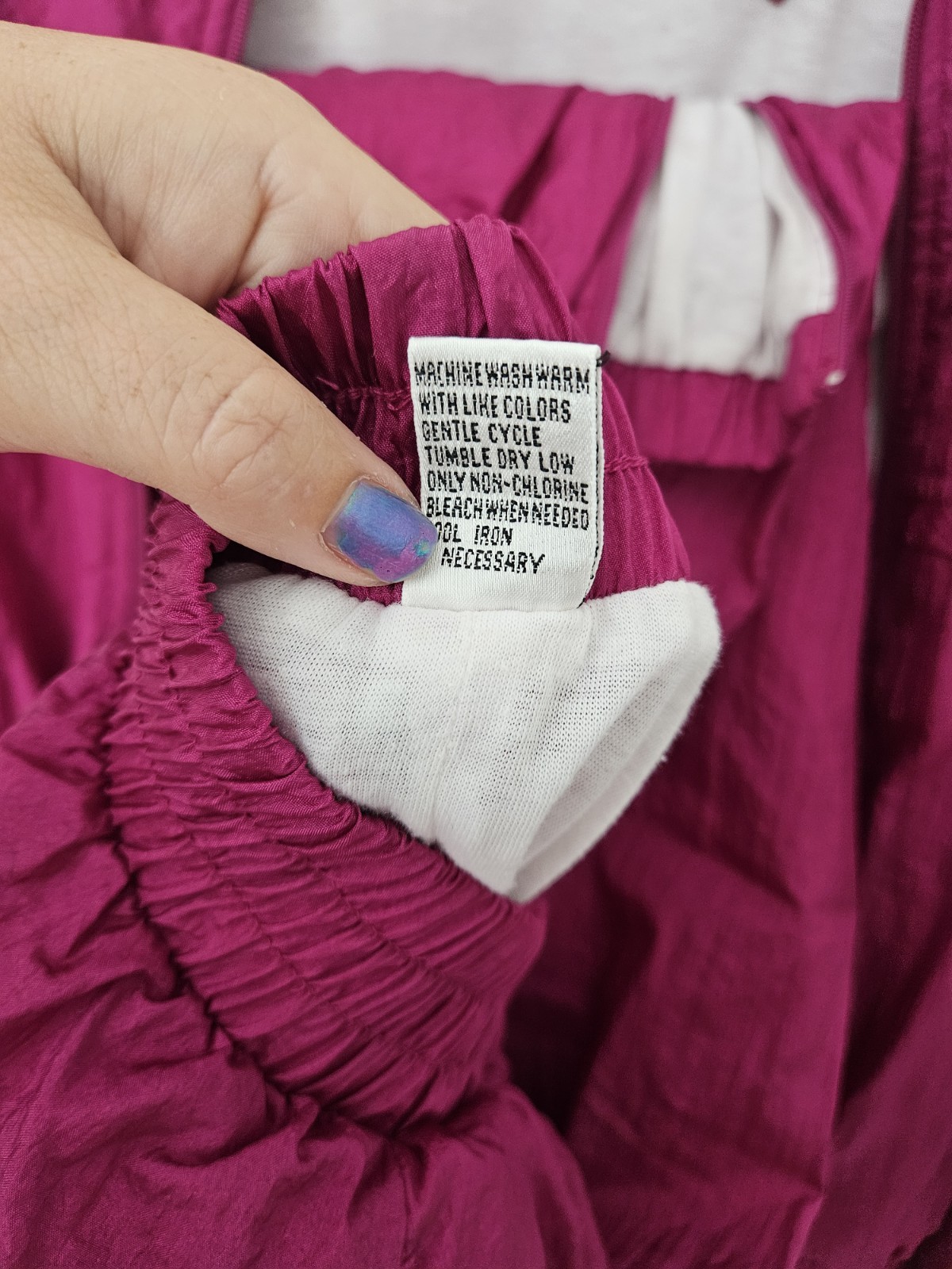 VTG LAURA KATHERINE Womens Adult Pink Track Suit Jacket Pants L