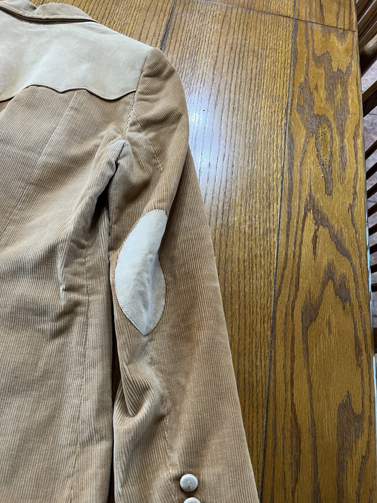 Vintage Ms Pioneer Southwest Riding Style Corduroy & Suede Blazer W-14 (0643-11)