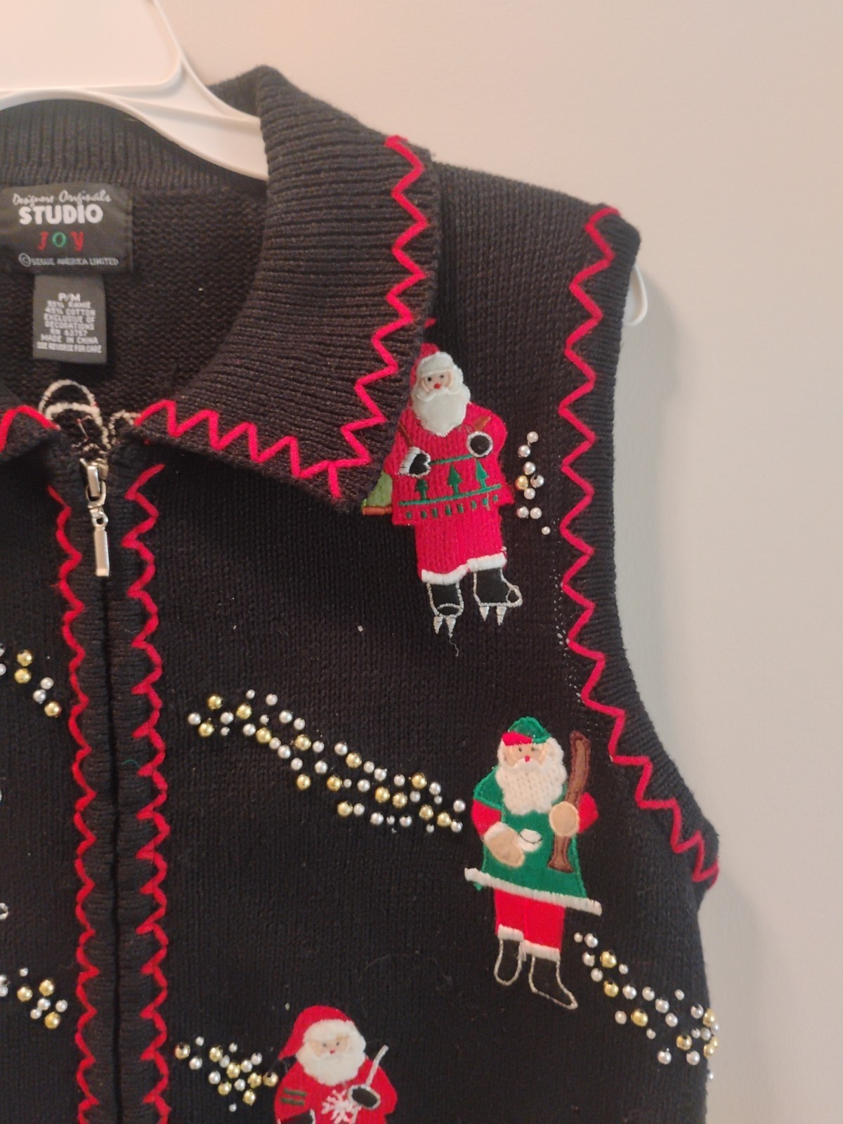 Designers Originals Studio Joy Christmas Sweater Vest Lot Of 3. Size PM. 'Ugly’