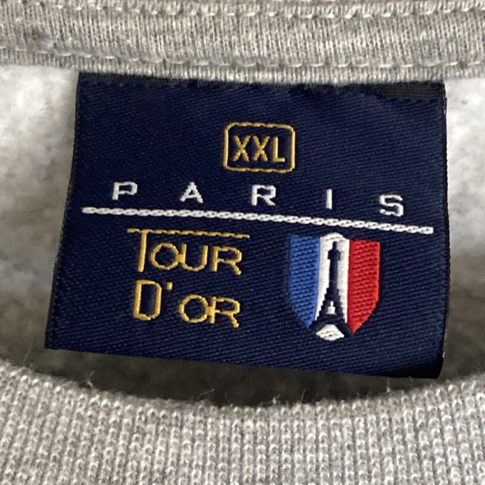VTG Paris Tour D’or Ile De France Embroidered Rainbow Sweatshirt XXL – ALTERED