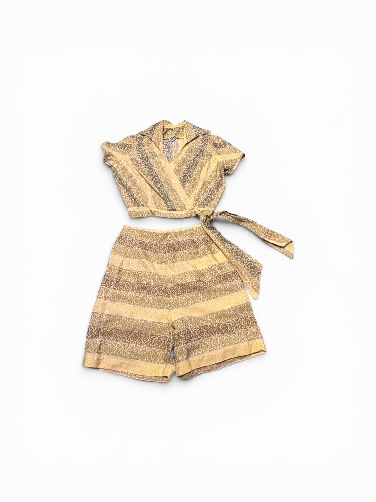 Vintage Charm Of Hollywood Shorts And Top Set