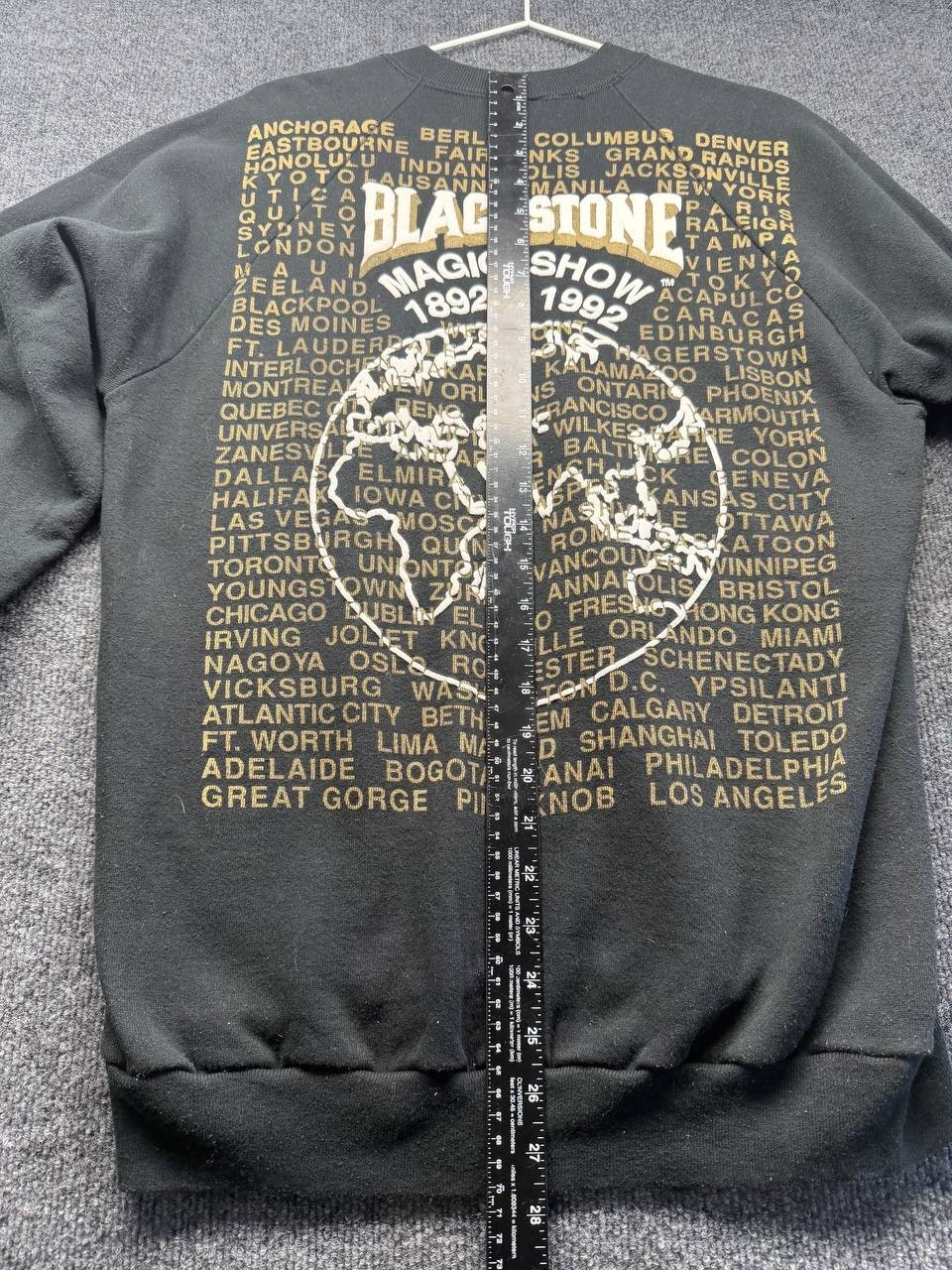 Vintage 90s Blackstone Magic Show World Tour Sweatshirt XL Jerzees Made in USA