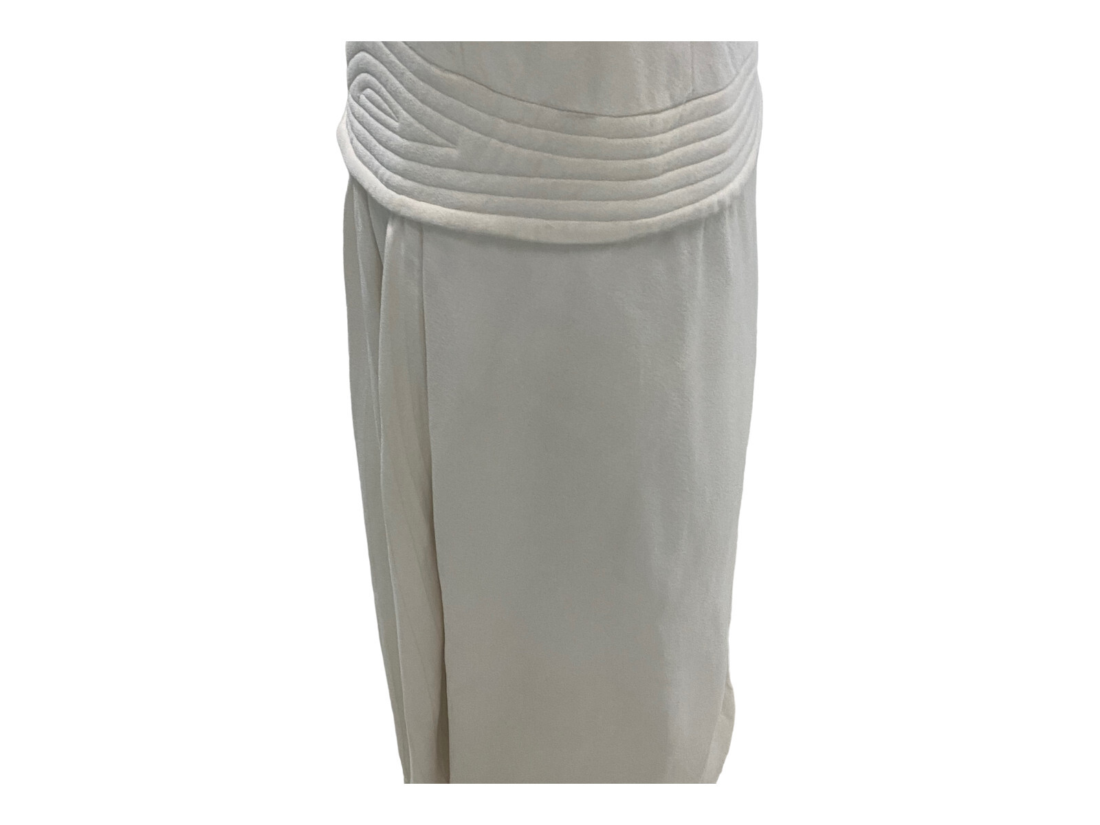 Vintage Mr Mort By Stan Herman Cream Sleeveless Maxi Dress NOS Small/ Med