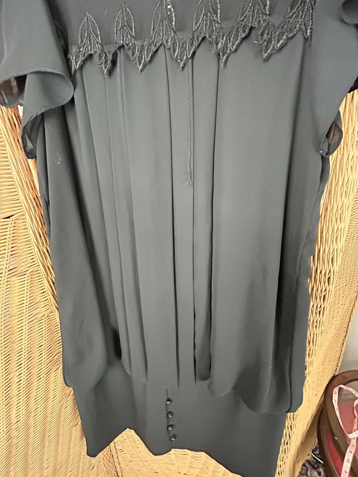 Vintage Dress 1989 Black Diamond’s Run 9/10 Goth Witch coquette twee
