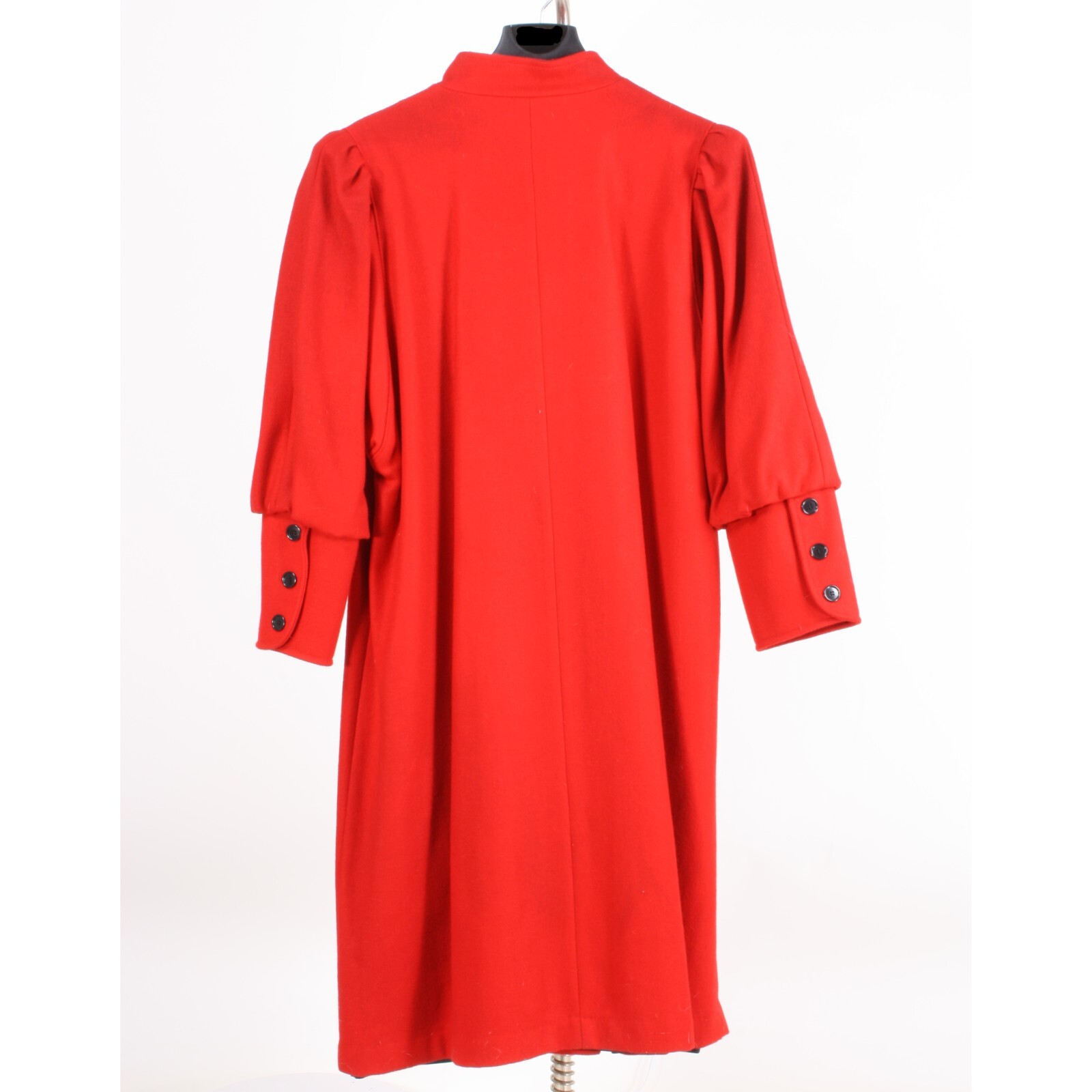 OSFM Vintage 80s Lady Suzette Red Wool Leg of Mutton Sleeve Jacket Coat 90s