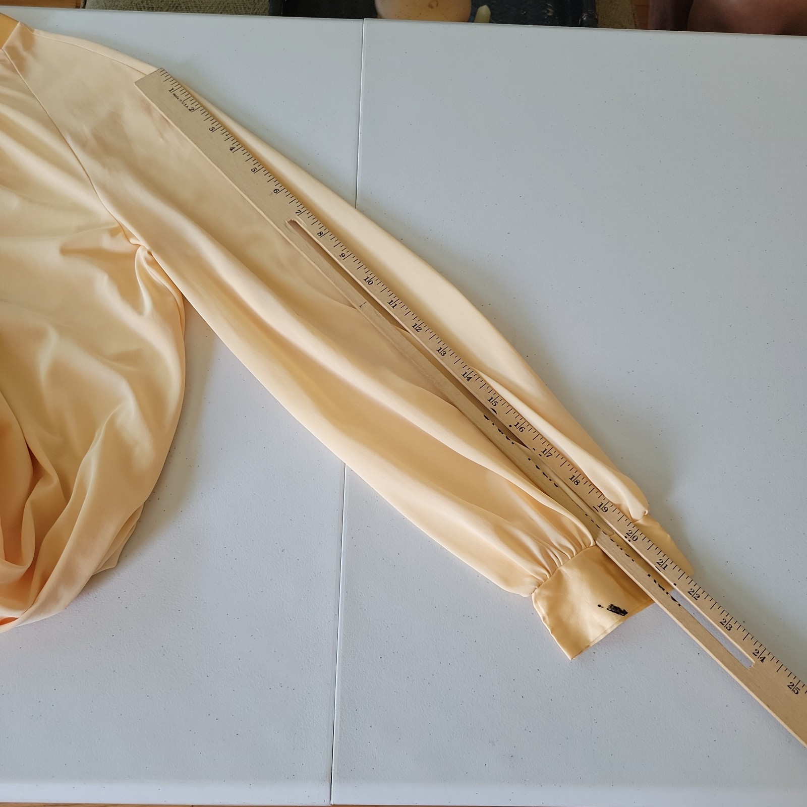 Vintage 60s Gossard Artemis Nylon Penoir Two Piece Small Pale Yellow Boudoir