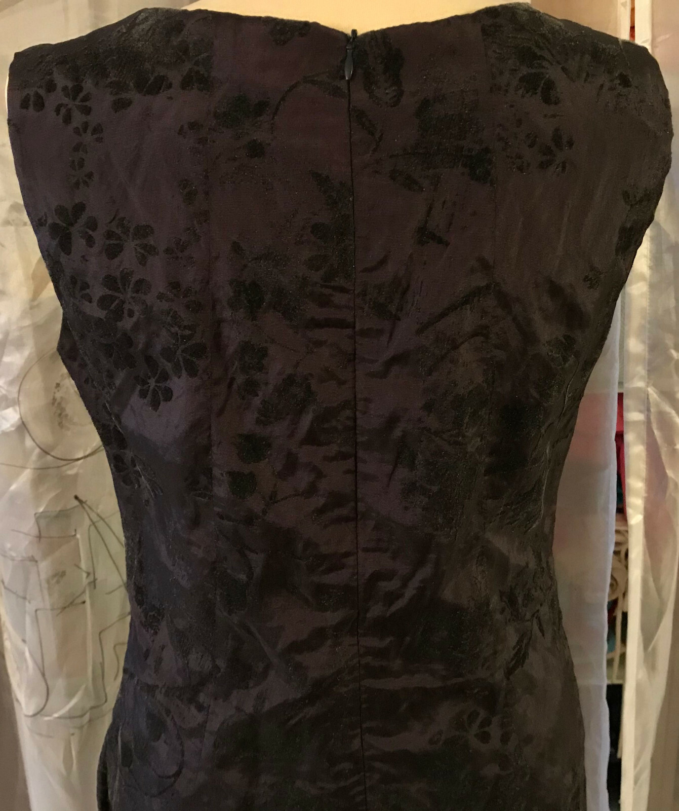 Elegant DESIGNER Ensemble DRESS & BOLERO Jacket Size S Black Purple NOBLE & LIGHTWEIGHT