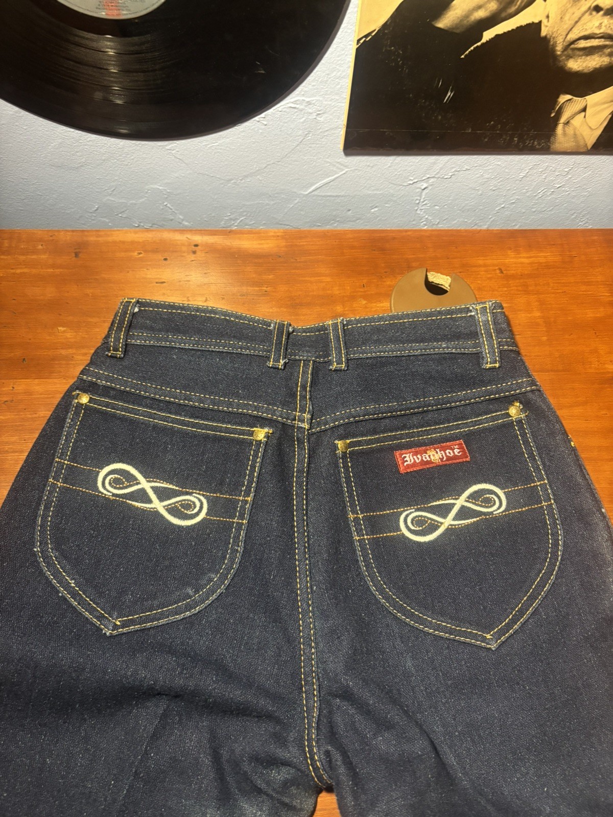VINTAGE RARE Ivanhoe Women’s Jeans Size 9 Dark Wash SICK DESIGn