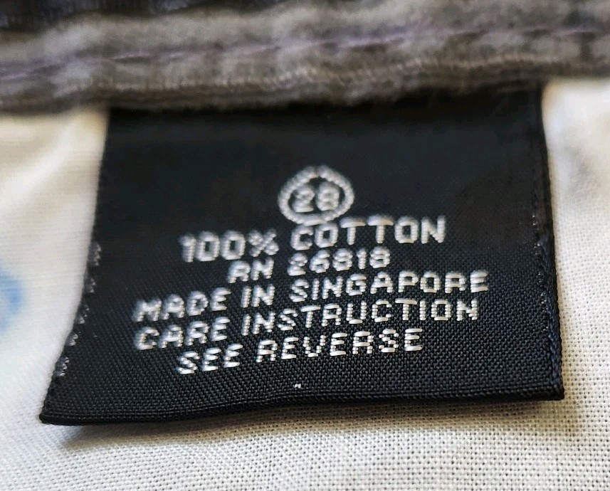 NWT Vintage Rene De France Corduroy Pants Charcoal Gray 80s Waist 28 Style #1753