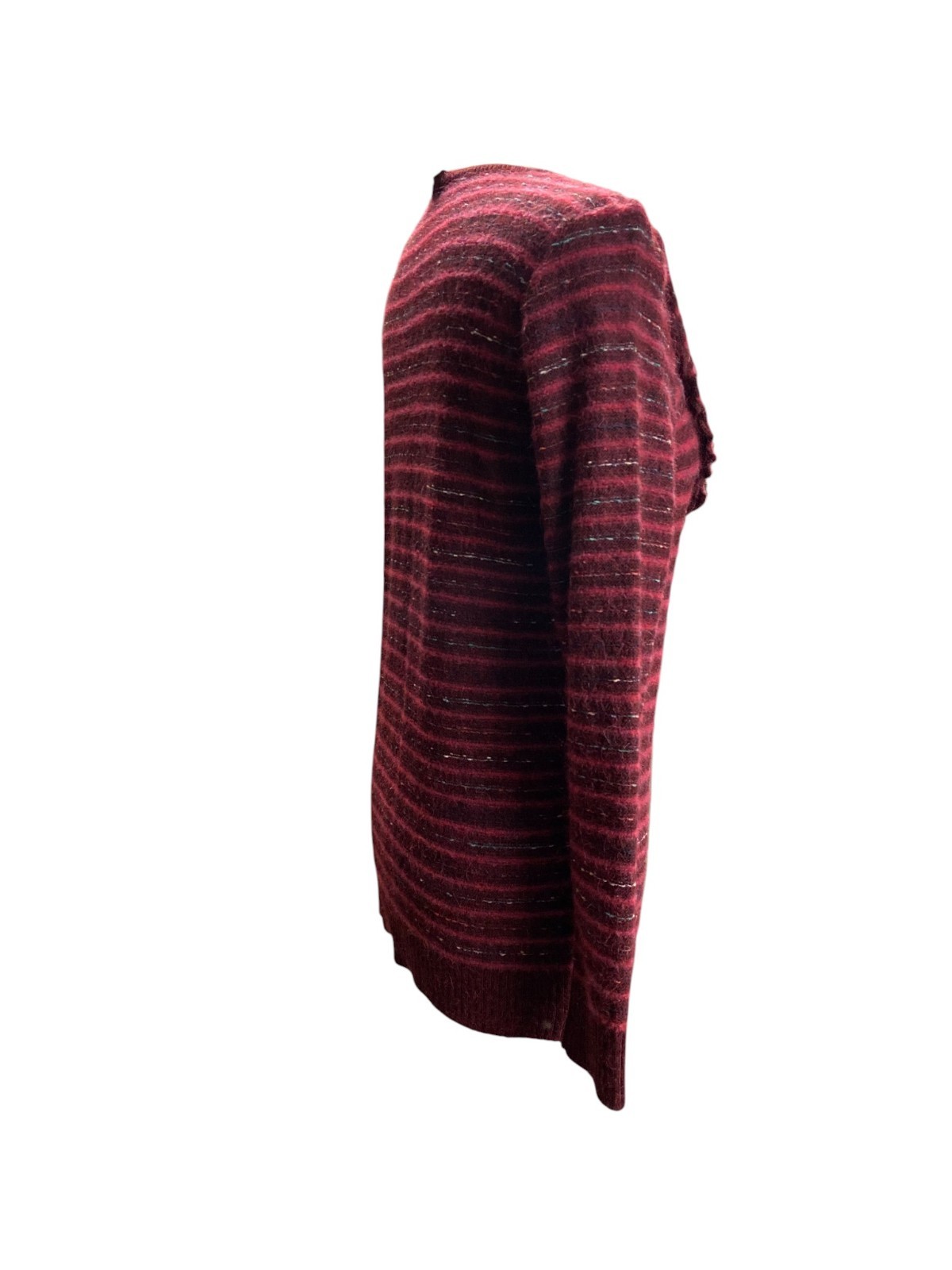 Vintage Red Hand Knit Women’s Sweater | Cozy Long Sleeve Pullover | Size S/M