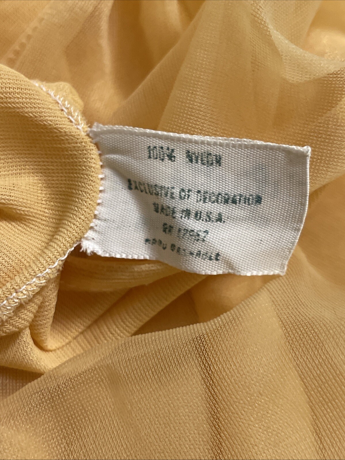 Vintage 60s Lisette Gown Babydoll Gold Al Sterling Chiffon Lace Nightie Small