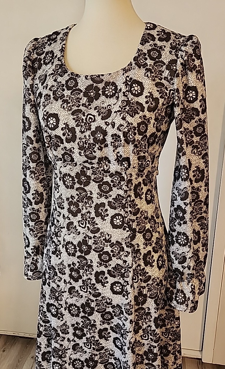 Vintage 70s80s Psychedelic Prairie Dress Boho