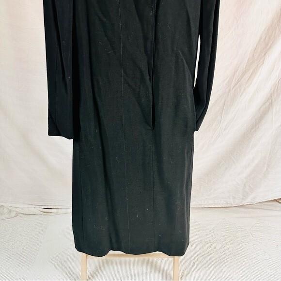 Vintage Pauline Trigere Black Dress Union Made in USA Fits Size 8/10