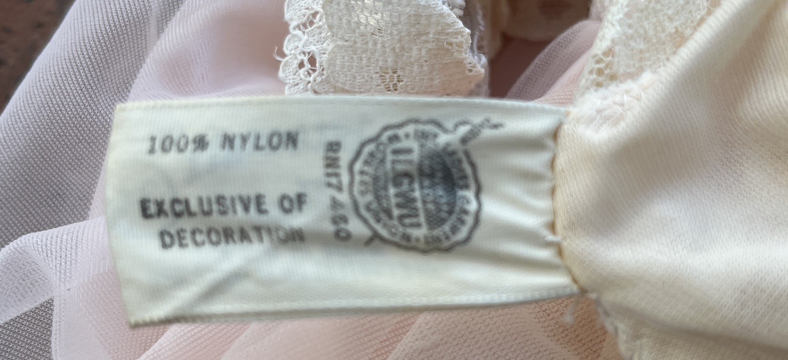 Vintage 50s Aristocraft Superior Soft Pink Babydoll Nightgown w/Cream Lace 34