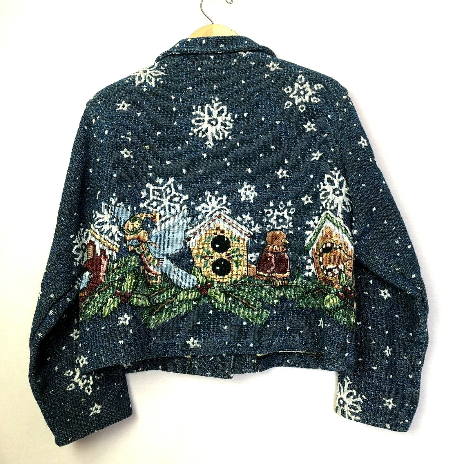Painted Pony VTG Tapestry Jacket Mary Engelbreit Birds Womens sz S USA made