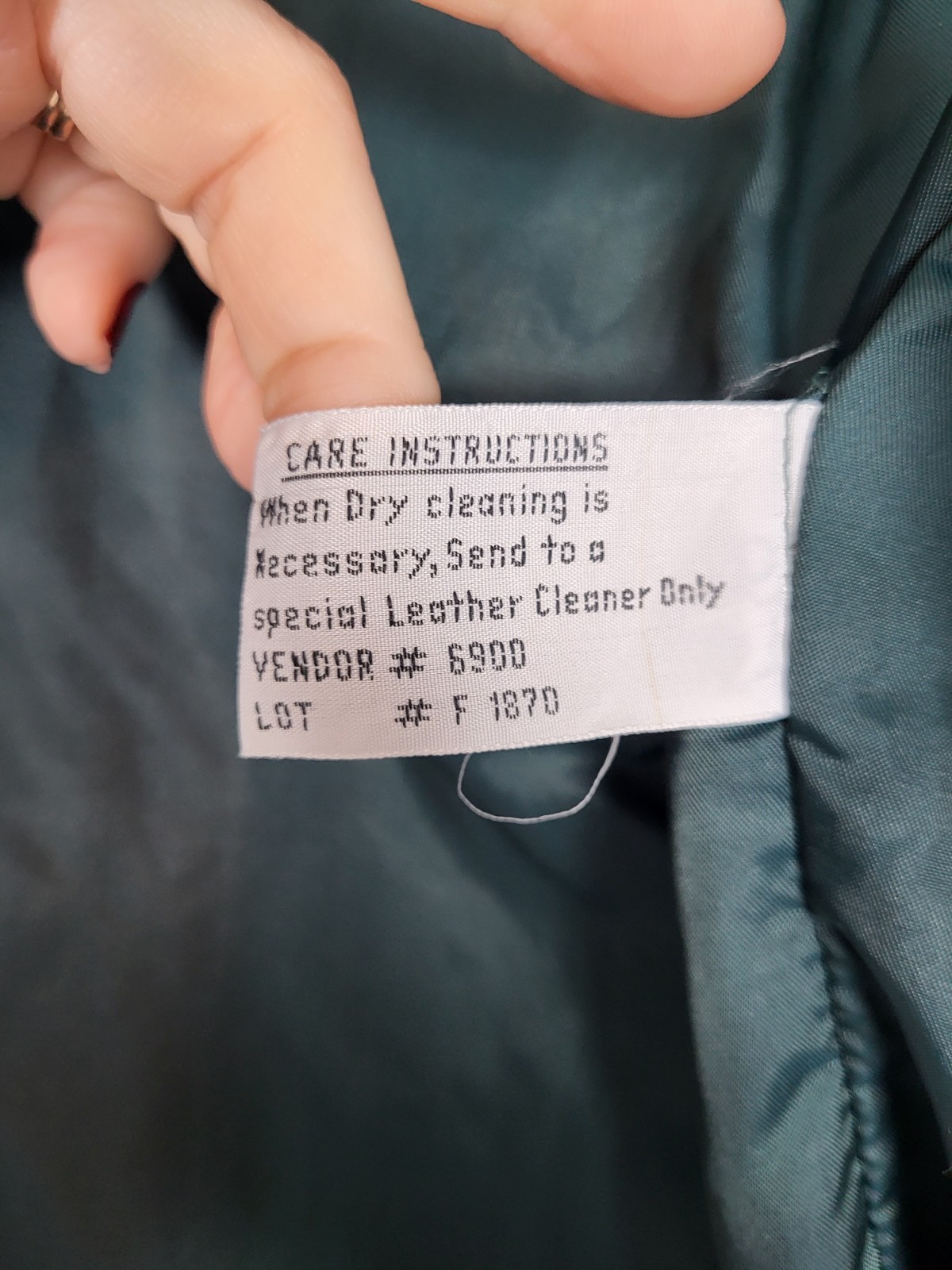 Vintage Braefair Leather Jacket Coat (L) Green 80’s Retro Classic Dressy Work